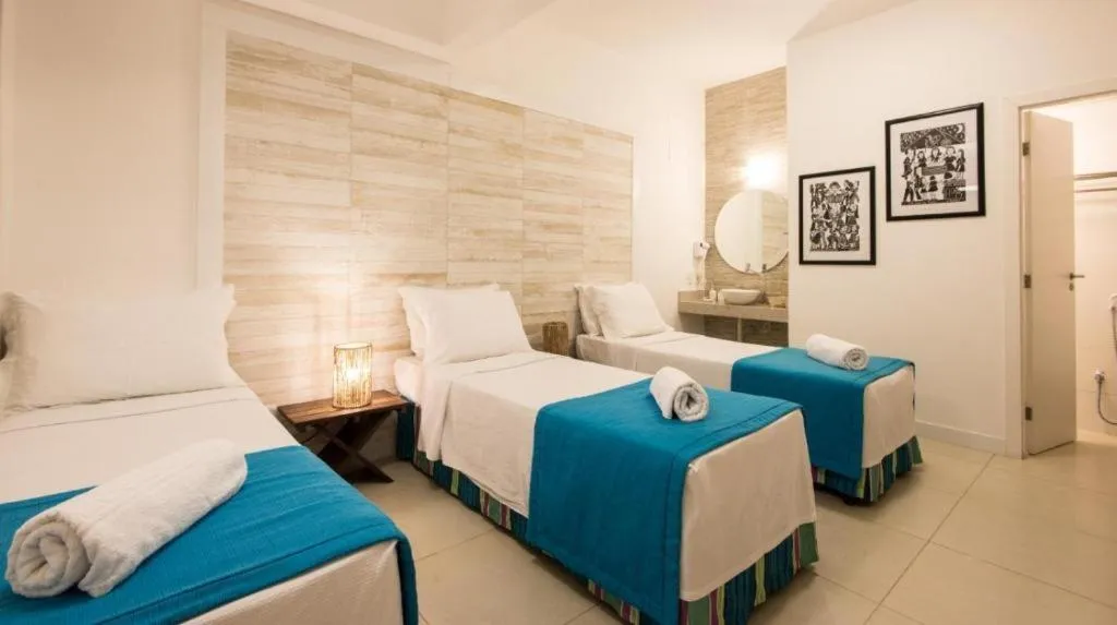 Bed in Pousada da Villa