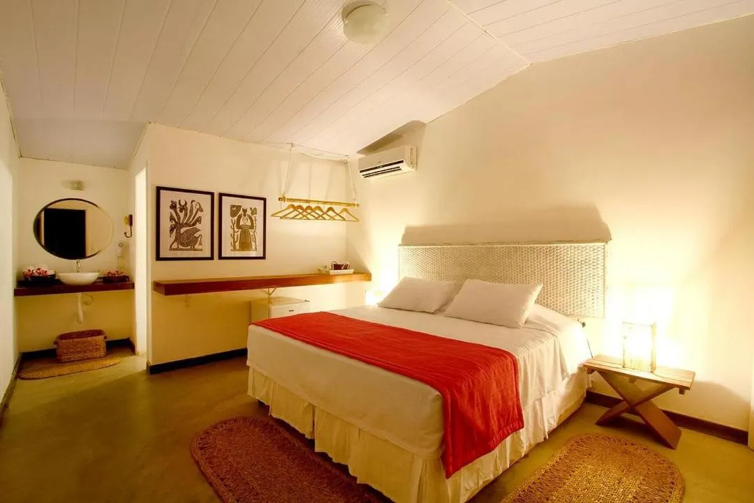 Bed in Pousada da Villa