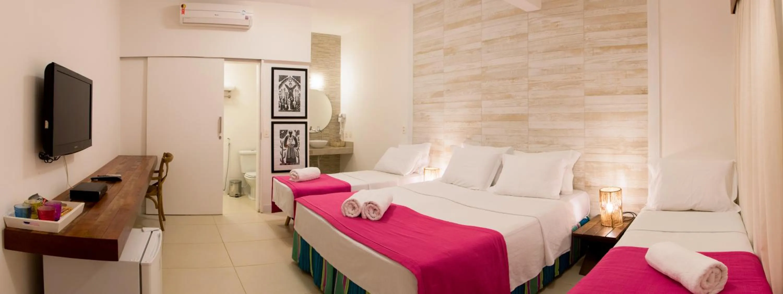 Bed in Pousada da Villa