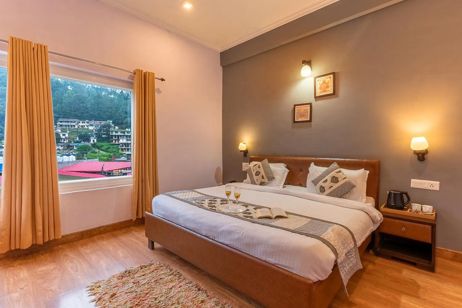Bed in Hotel Vista Bhowali, Nainital - Vegetarian
