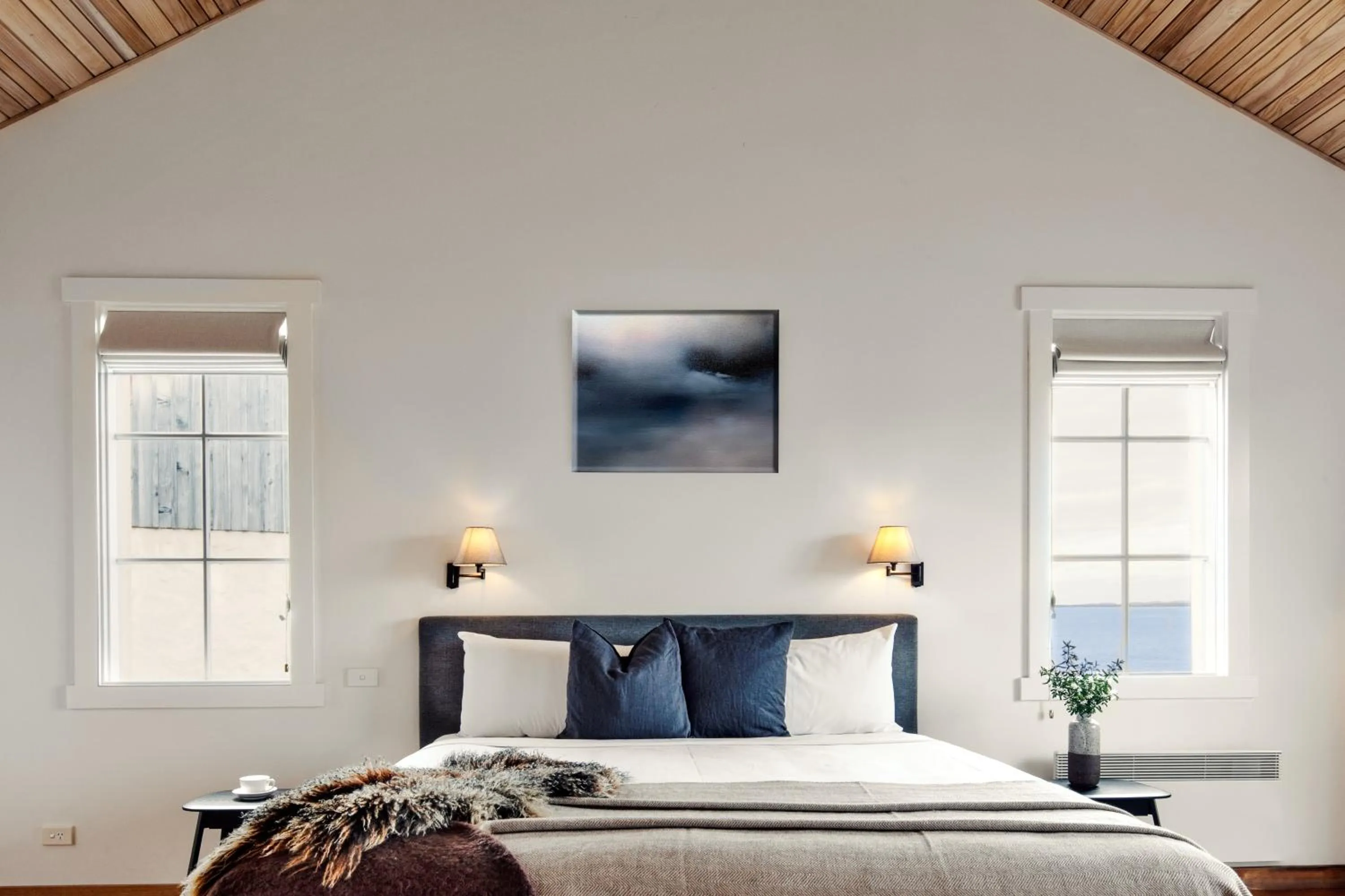 Bed in Piermont Retreat