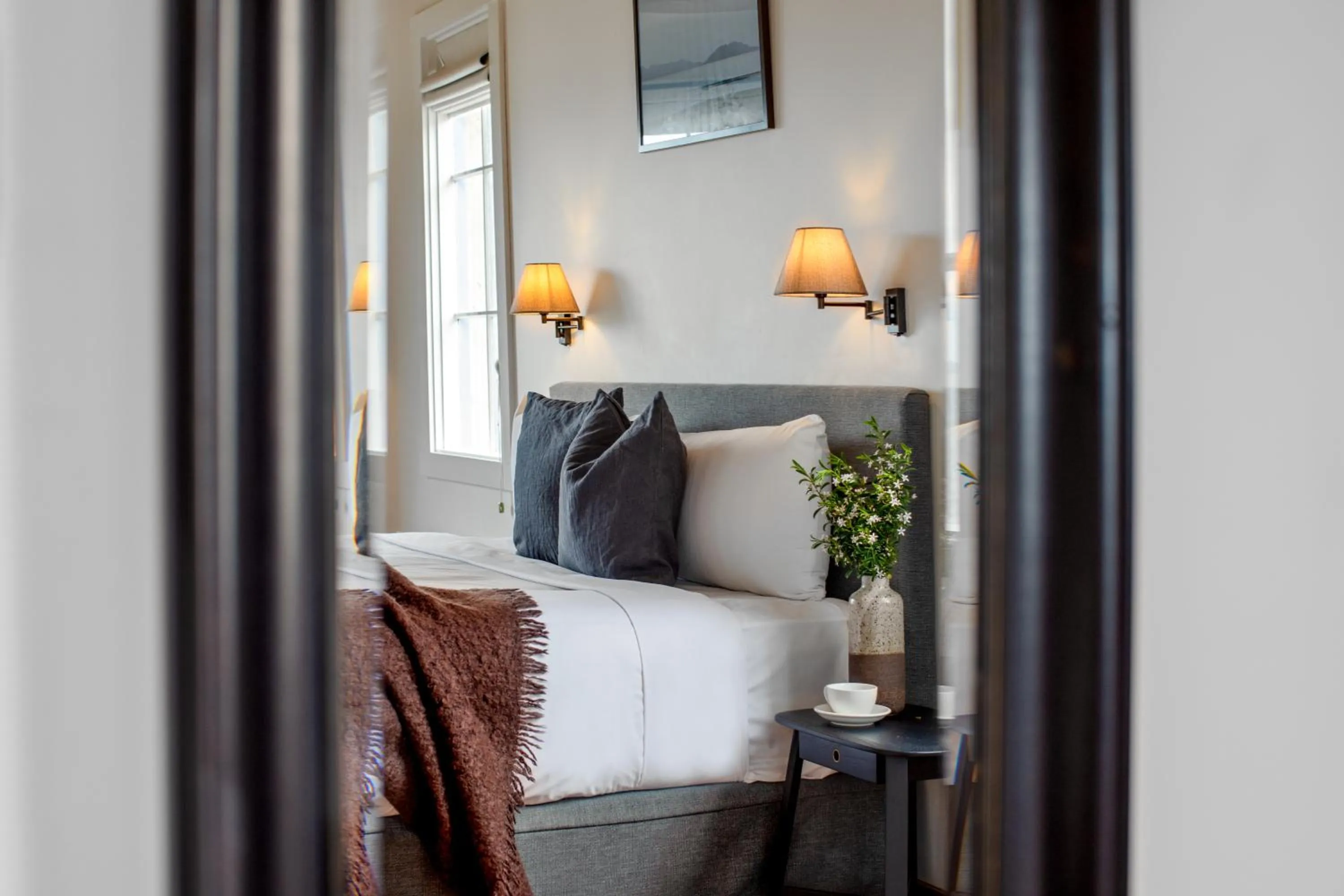 Bed in Piermont Retreat