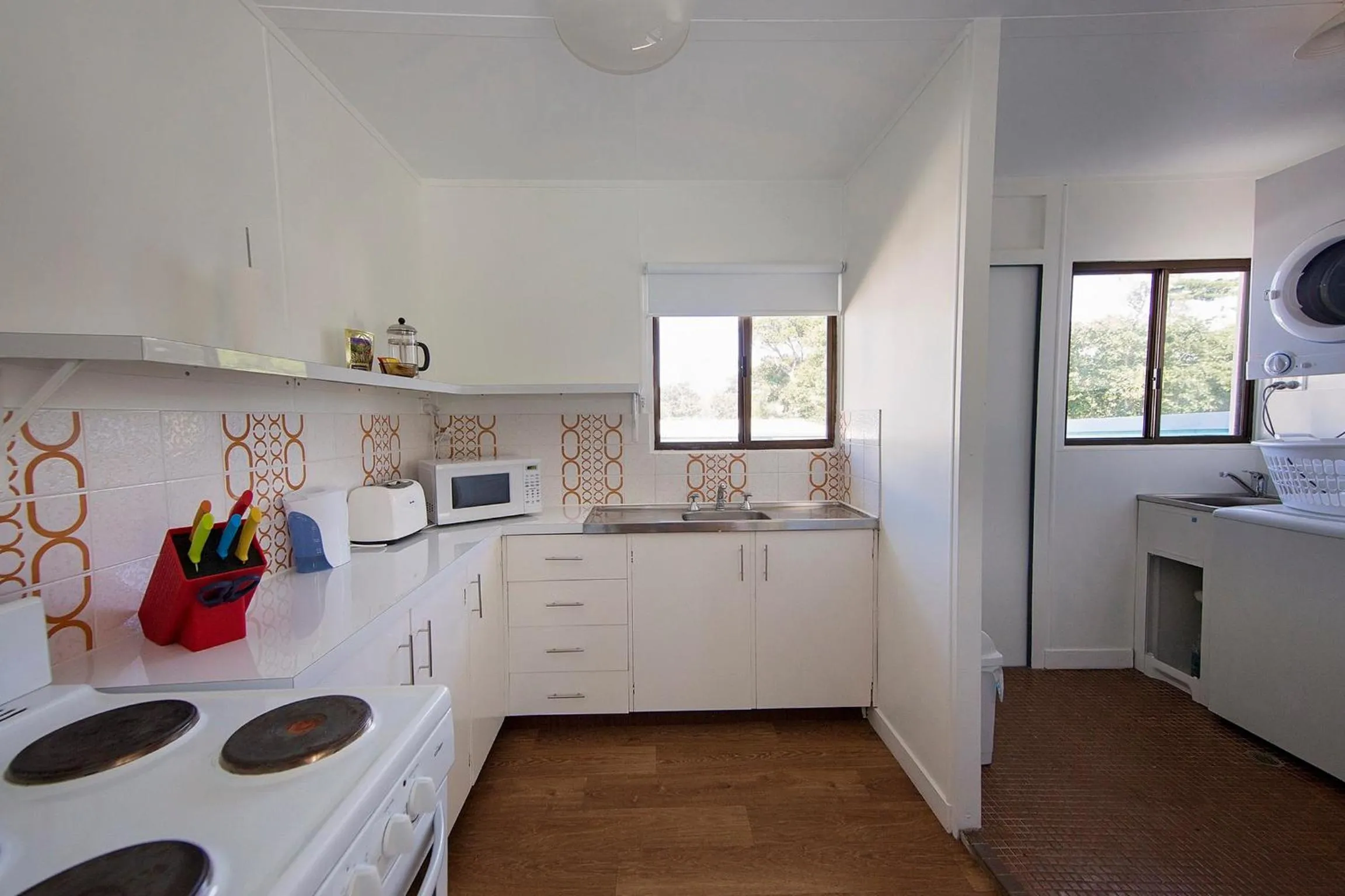 Kitchen or kitchenette in Apollo Jewel Beachfront Apartments