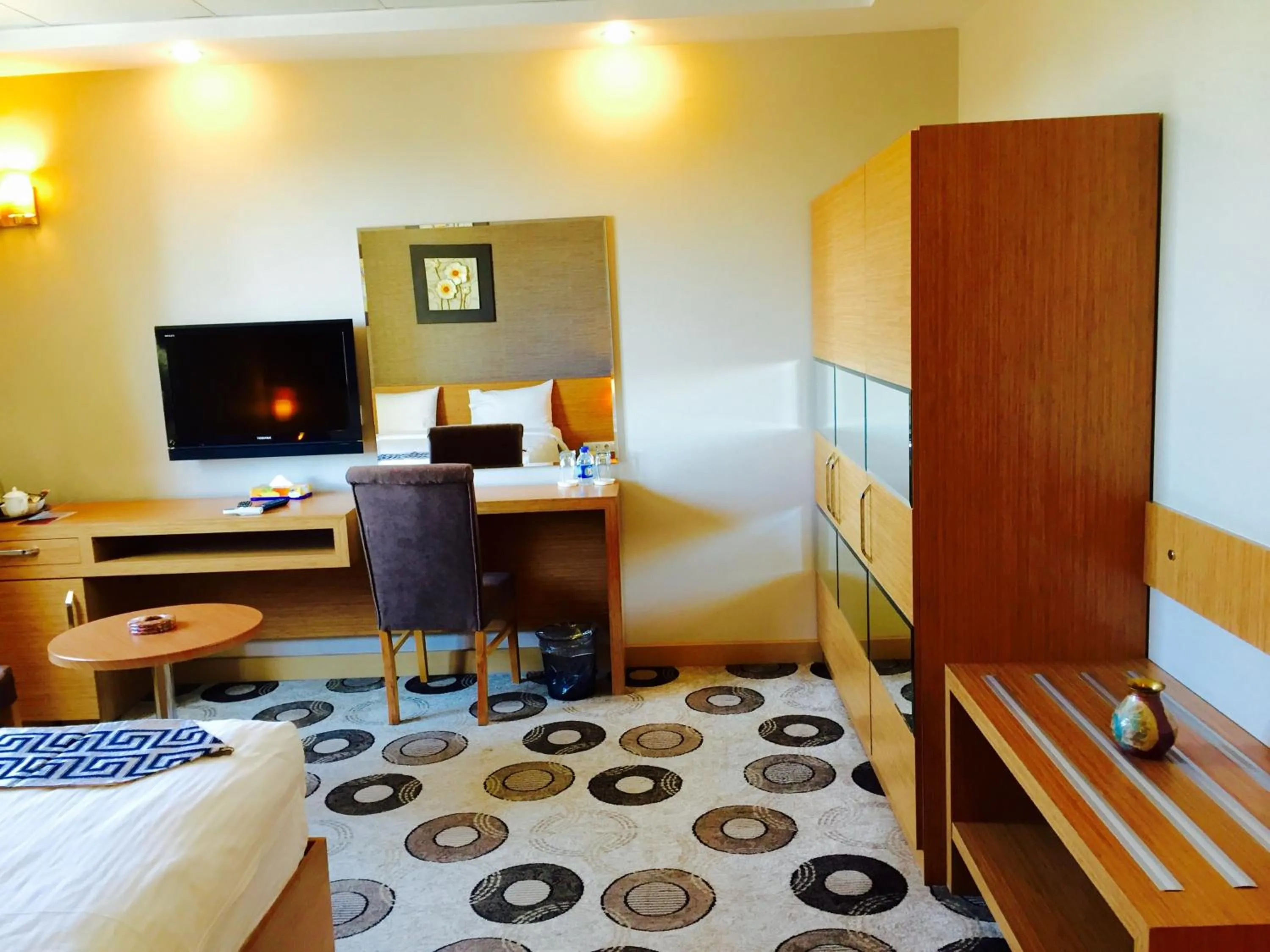 Decorative detail, Bed in Grand Palace Hotel Erbil