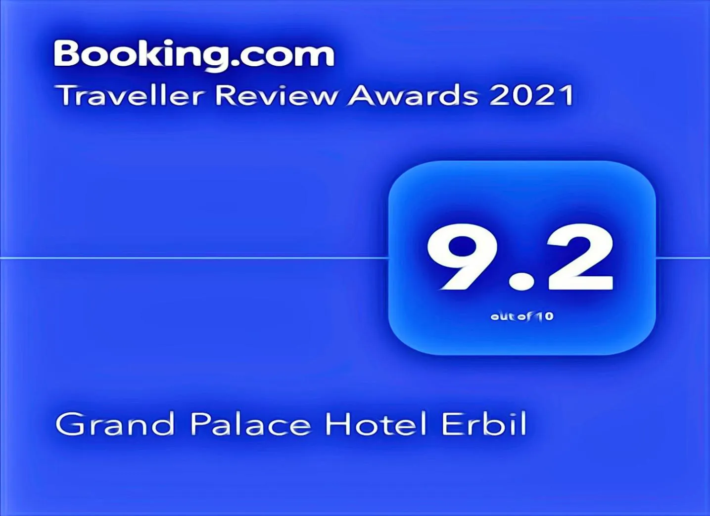 Logo/Certificate/Sign in Grand Palace Hotel Erbil