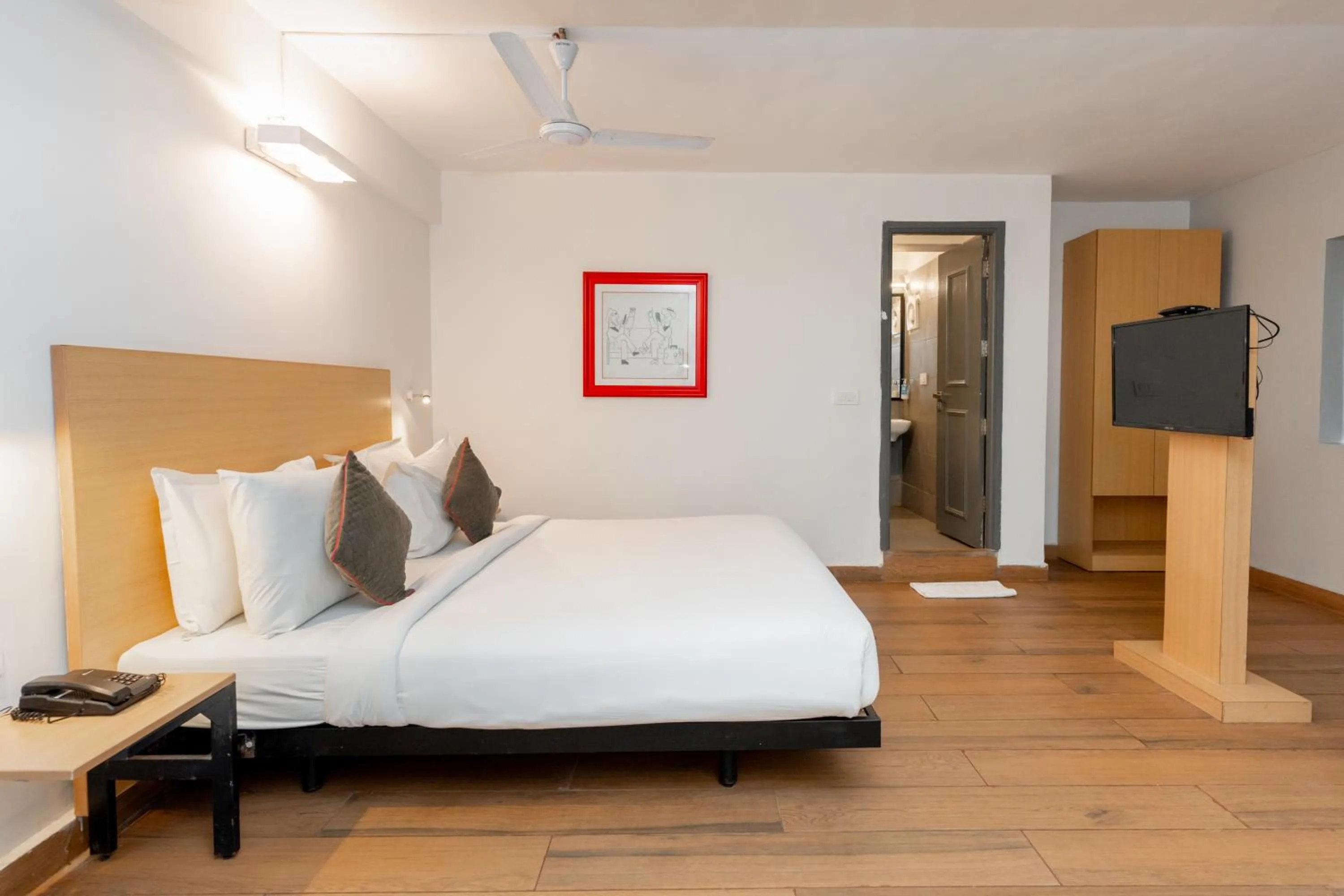 Bedroom, Bed in Magnum Resorts- Near Candolim Beach, Goa