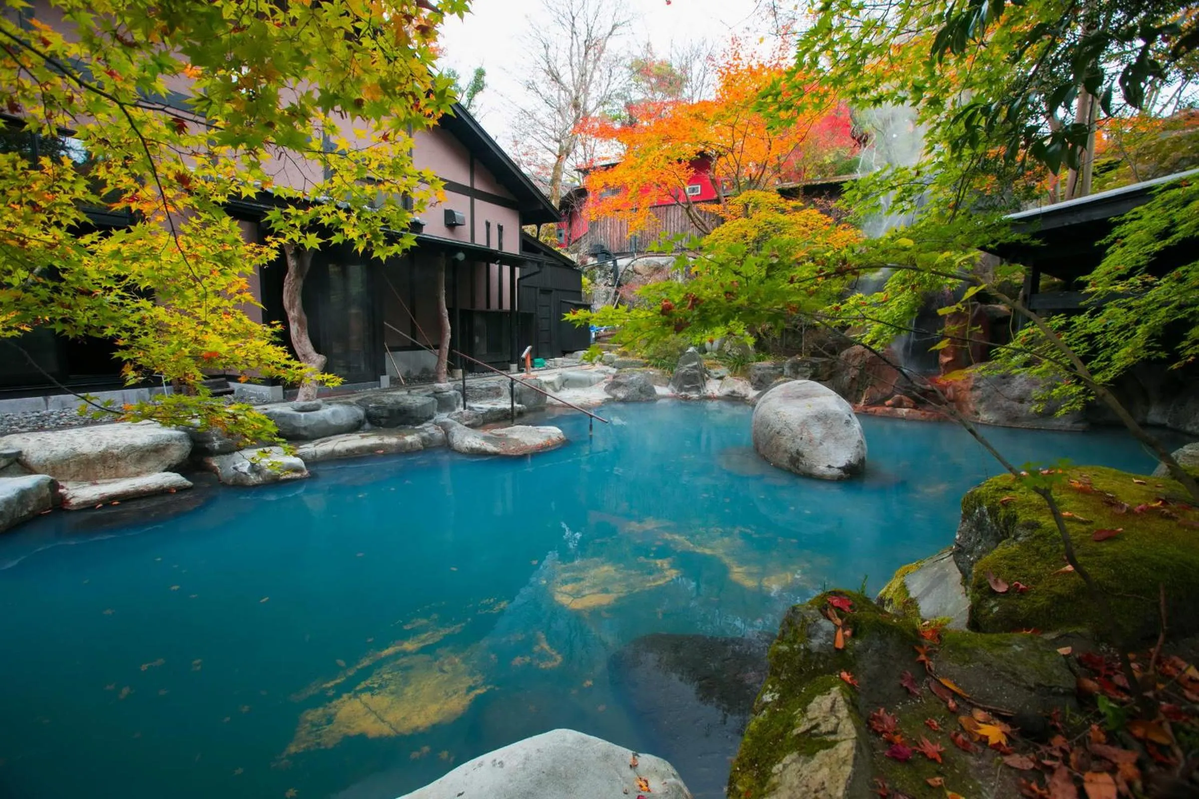 Hot Spring Bath in Kurokawa-So