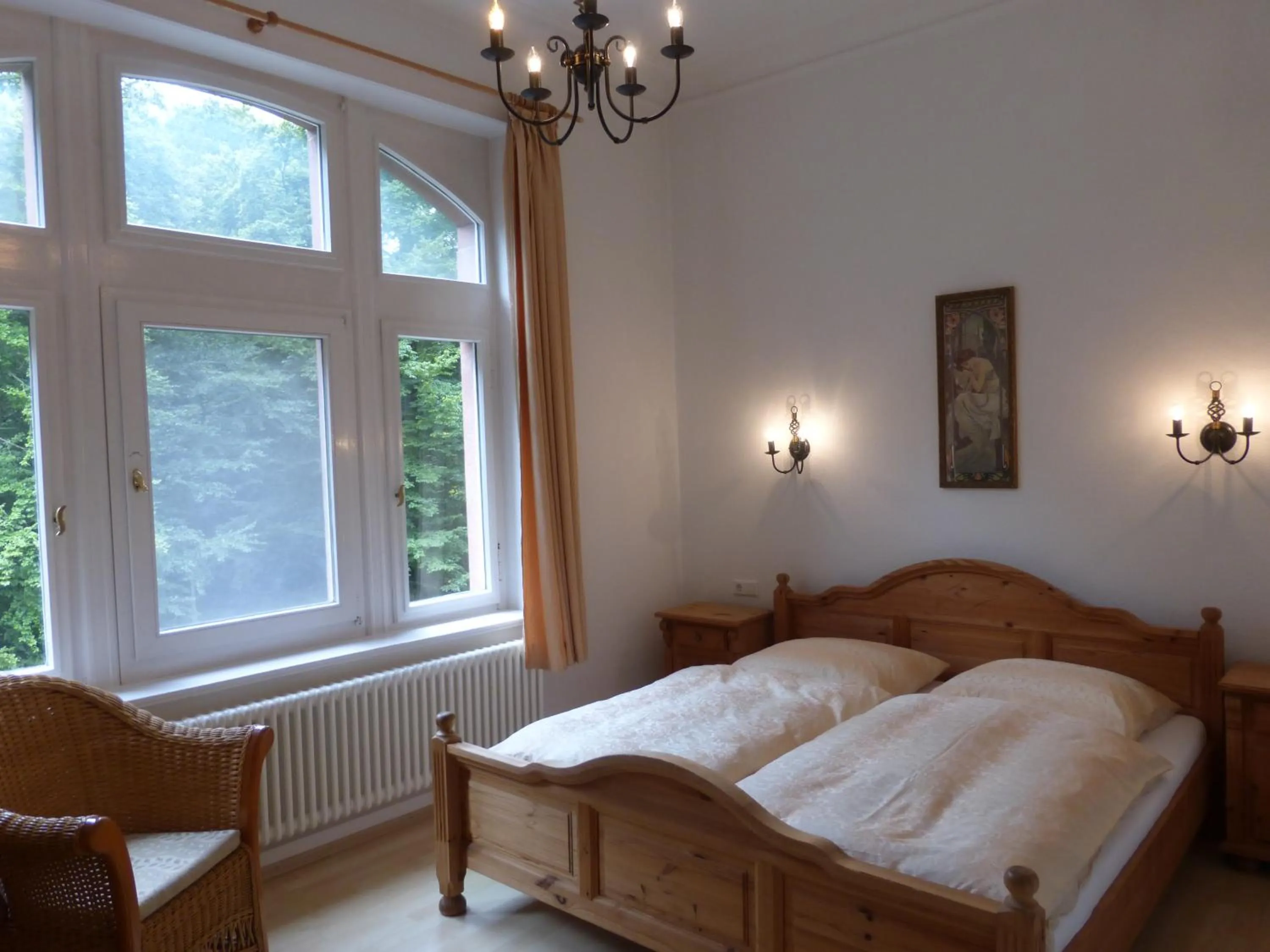 Bed in Hotel Villa Tosca