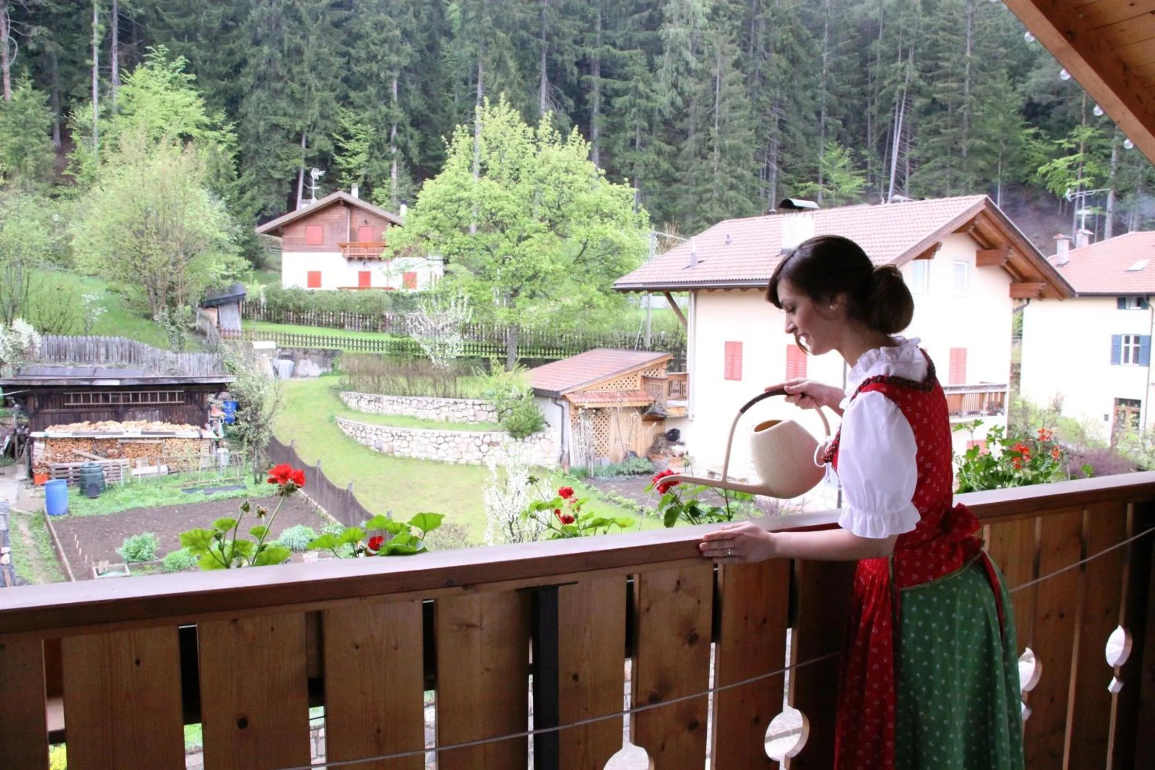 Balcony/Terrace in Garni Biancaneve Ruffrè-Mendola