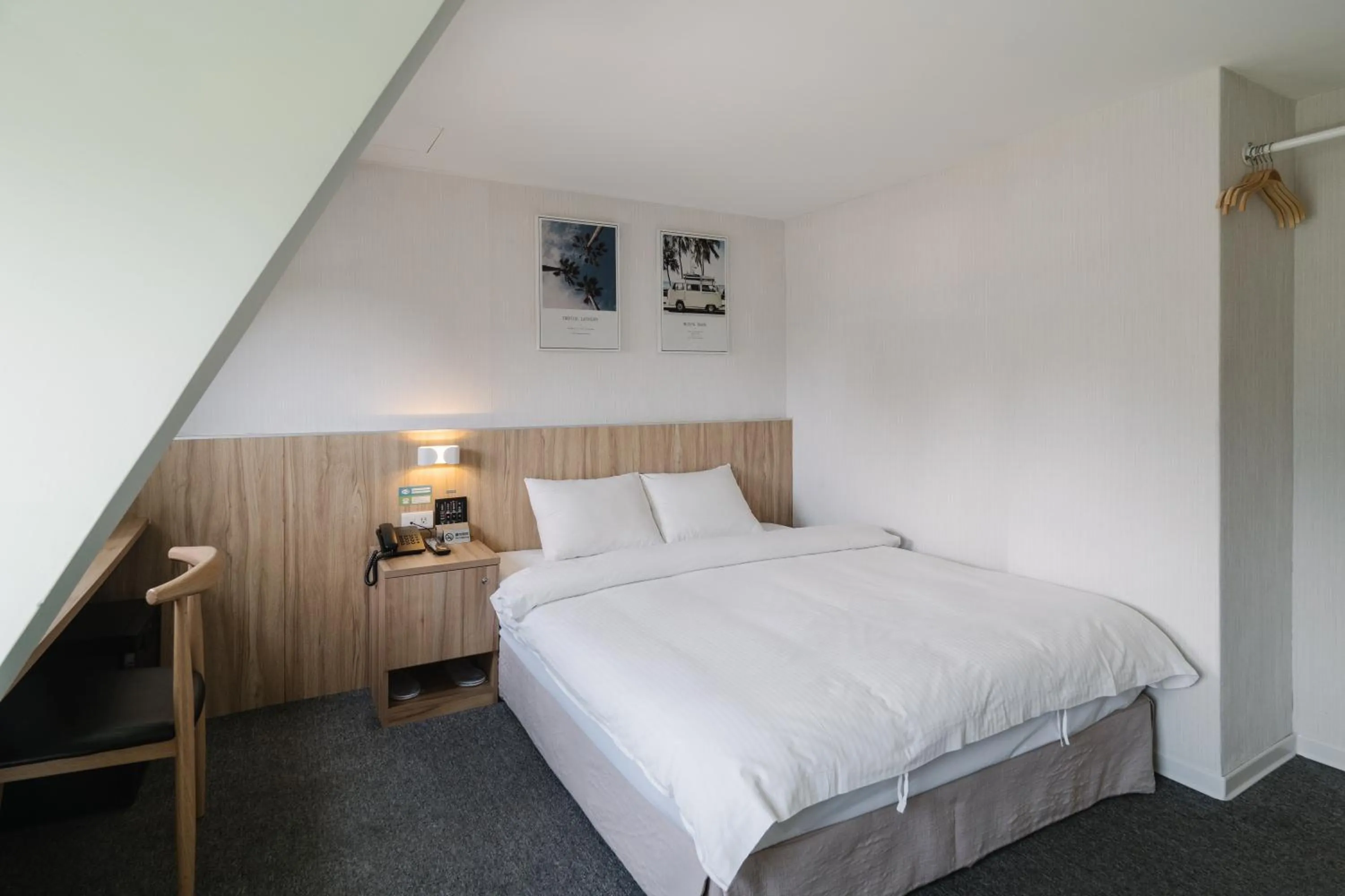 Photo of the whole room, Bed in Hotel attic