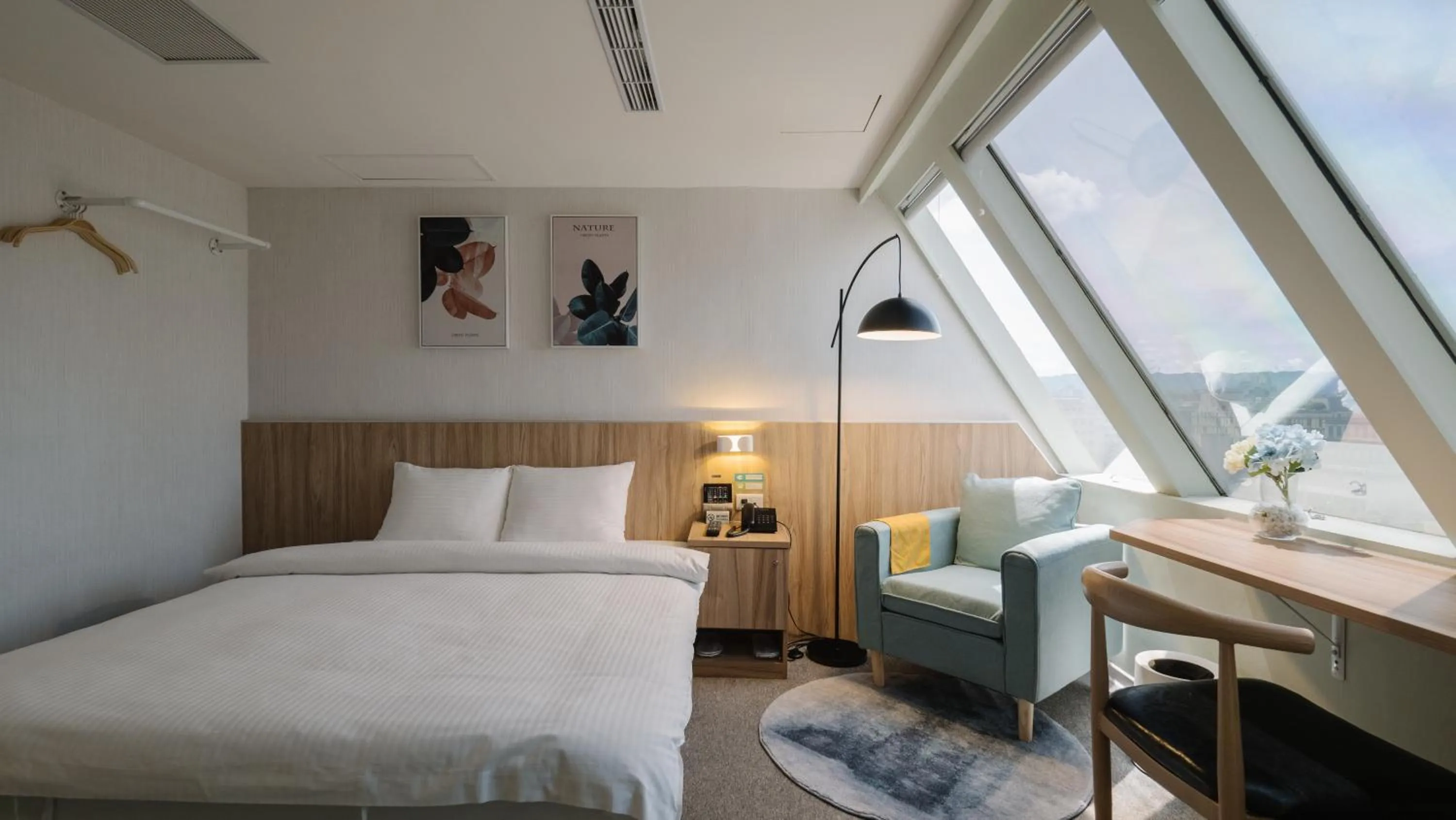 Photo of the whole room, Bed in Hotel attic