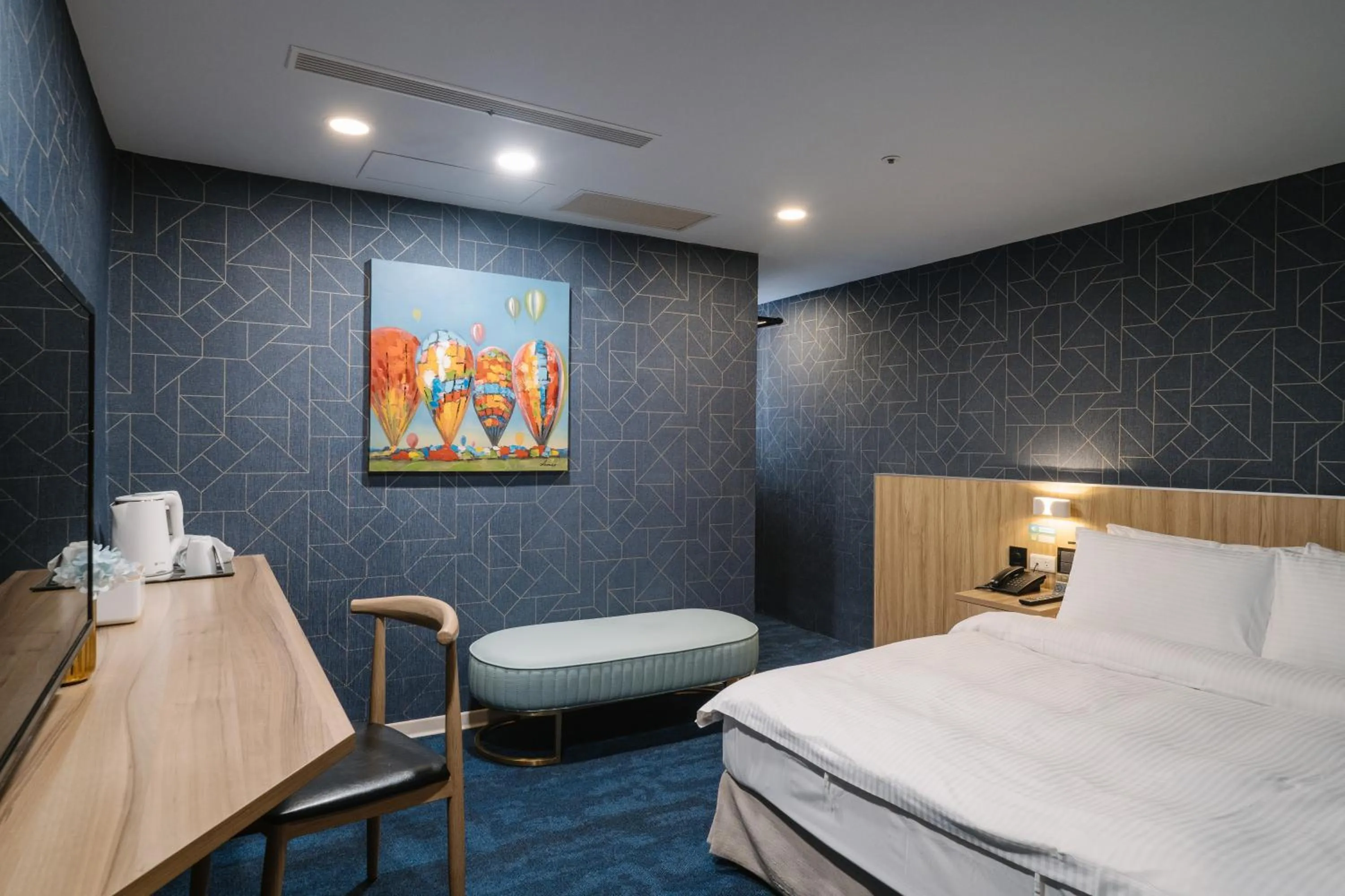 Photo of the whole room, Bed in Hotel attic