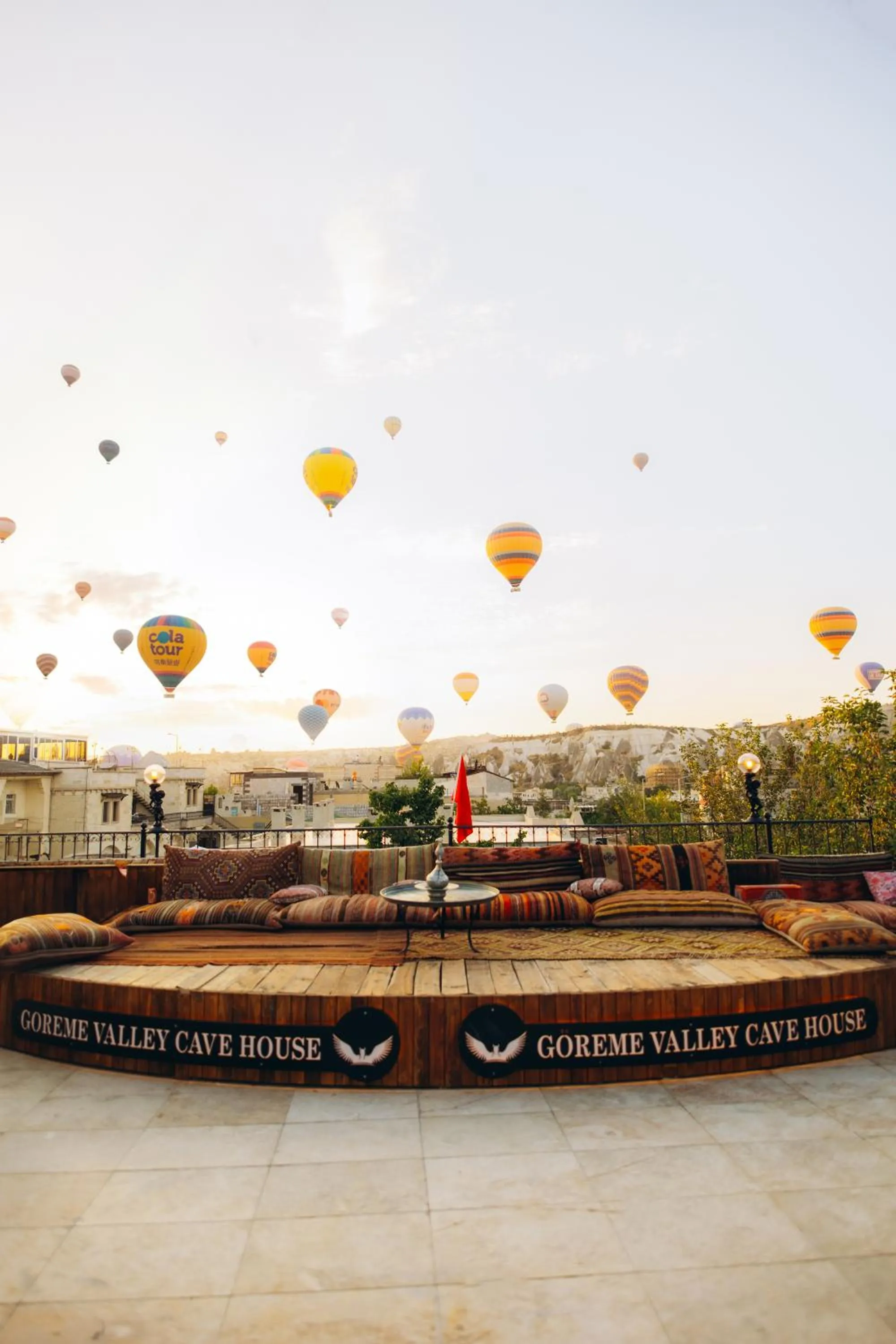 Natural landscape in Goreme Valley Cave House