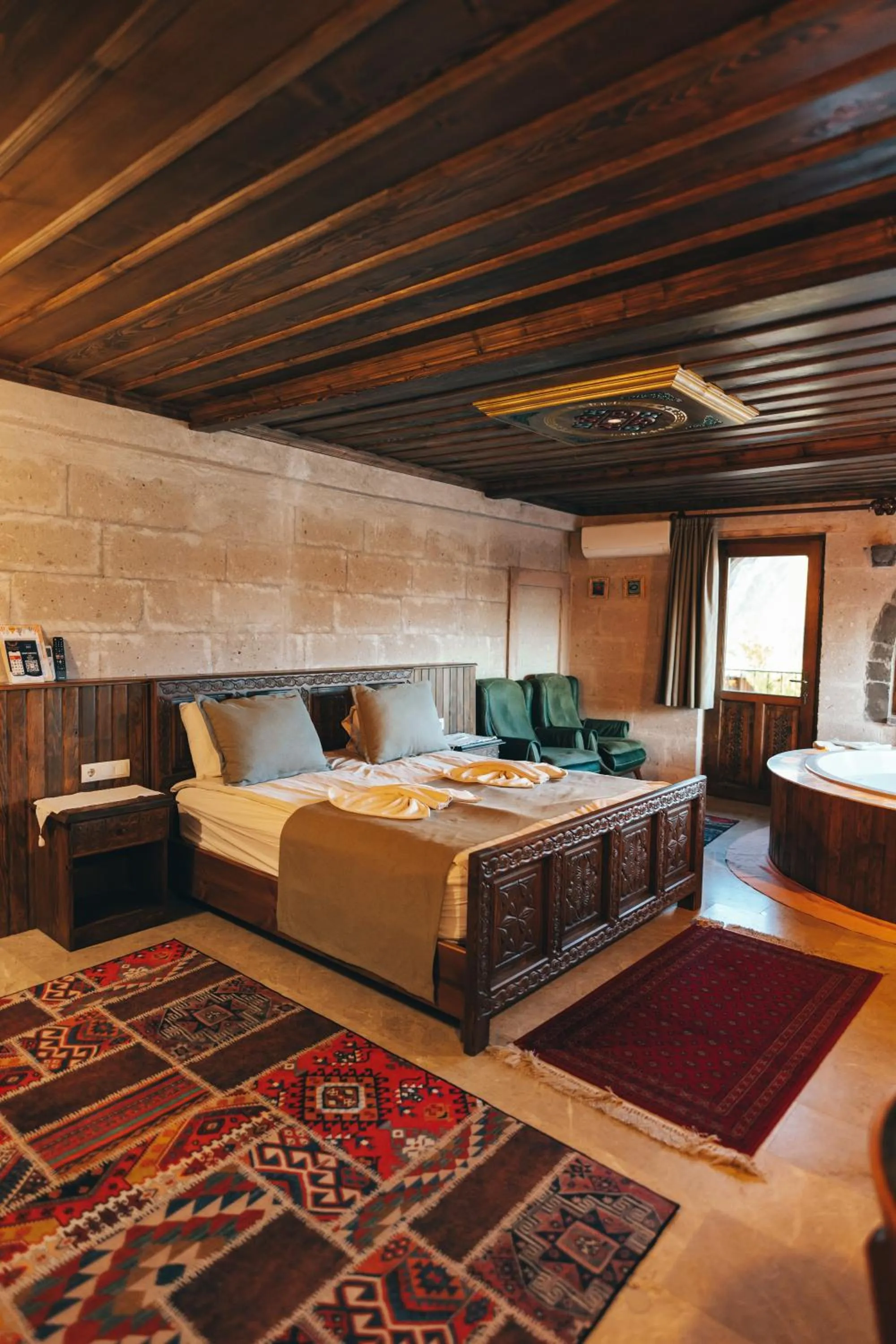 Patio, Bed in Goreme Valley Cave House