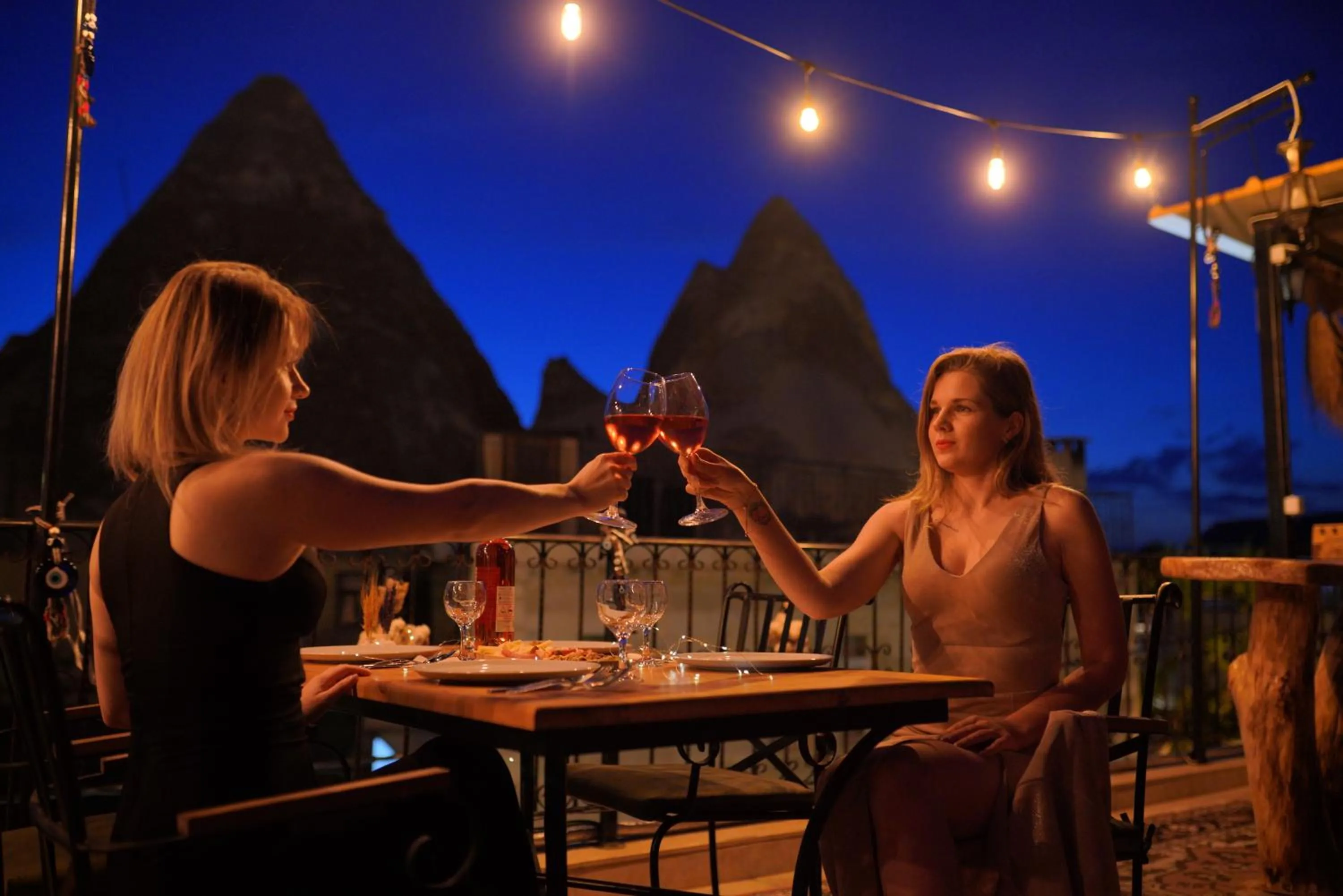 Night in Goreme Valley Cave House