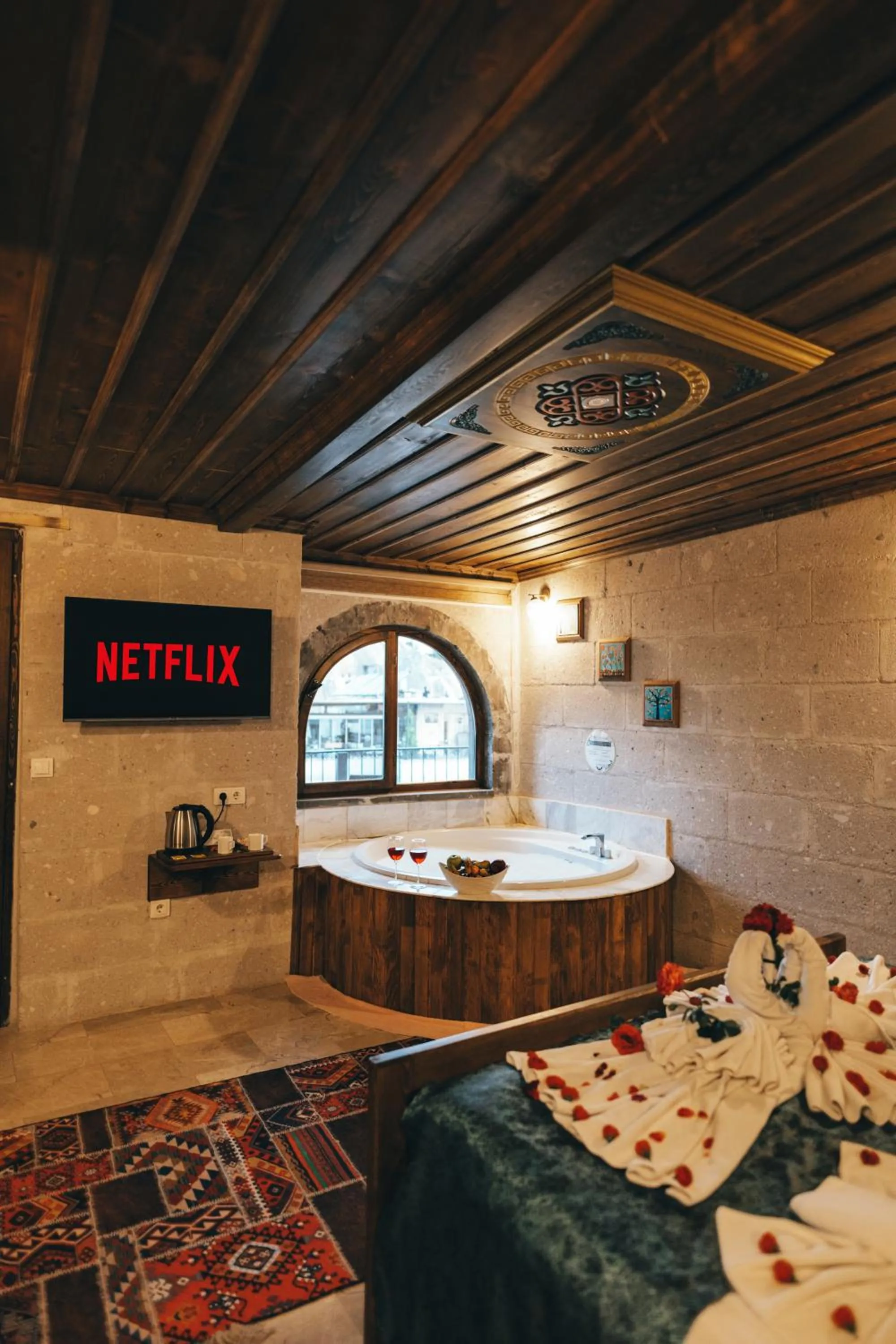 Bed in Goreme Valley Cave House