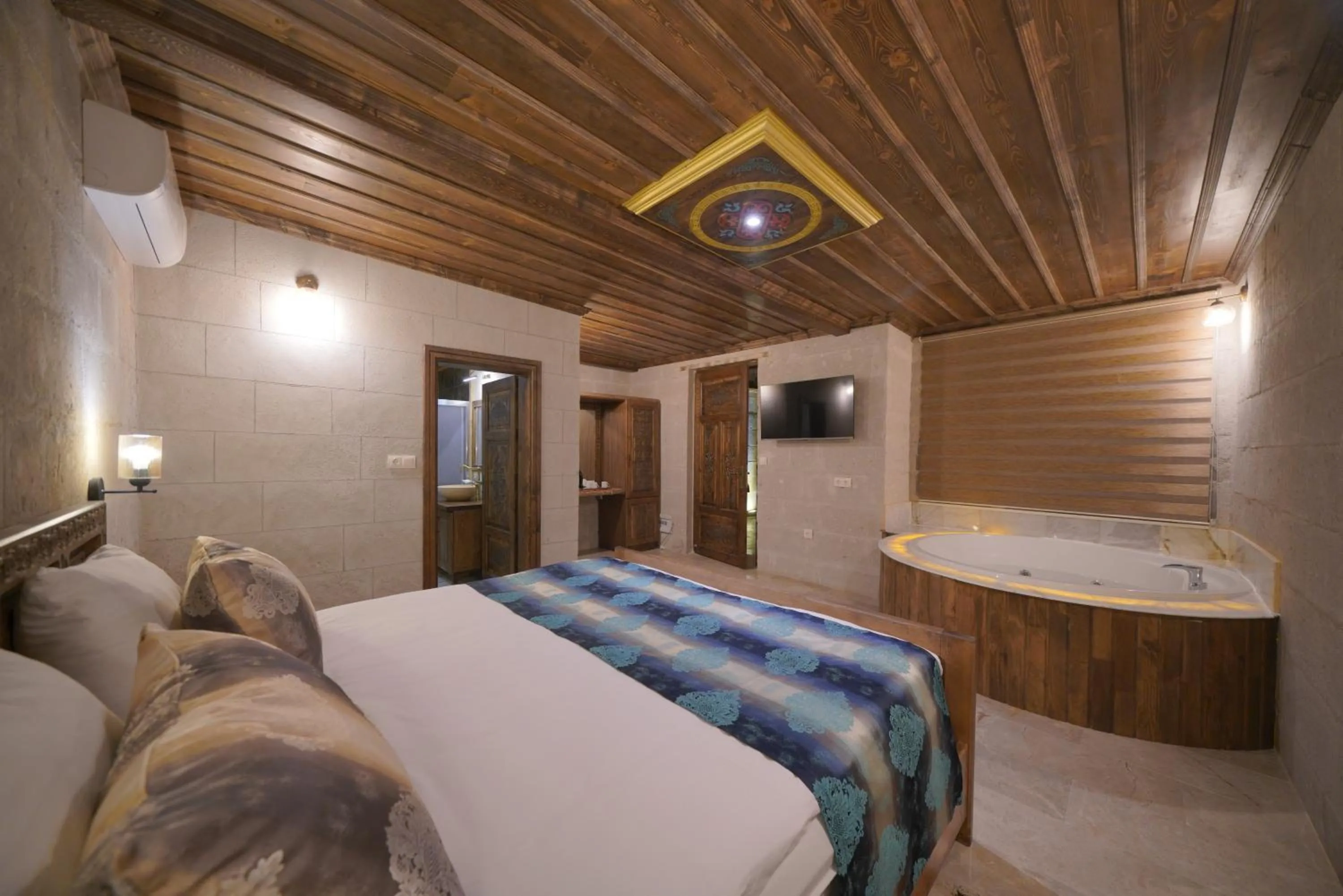 Bed in Goreme Valley Cave House