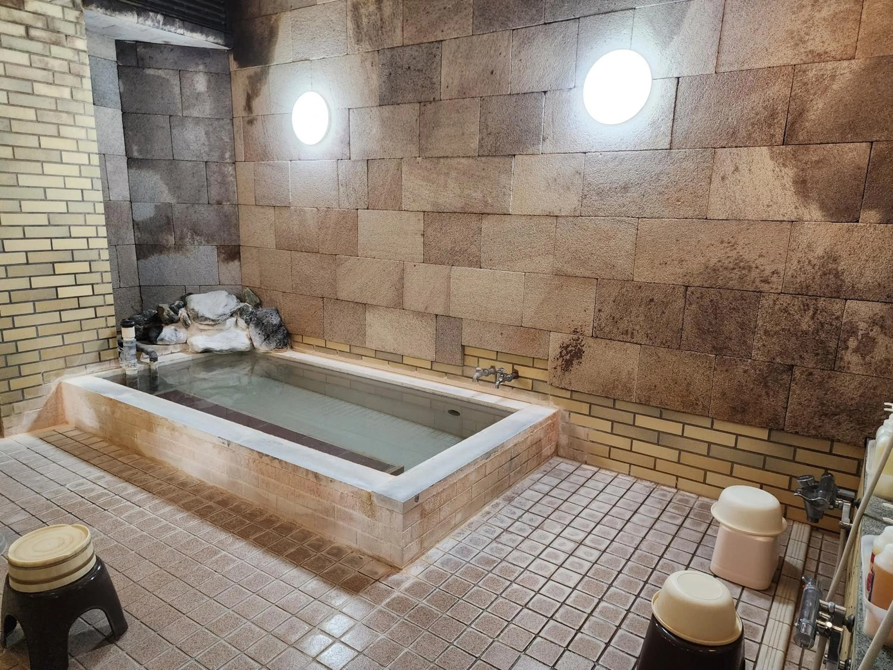 Hot Spring Bath in Hakuba Hotel Hana-no-Sato