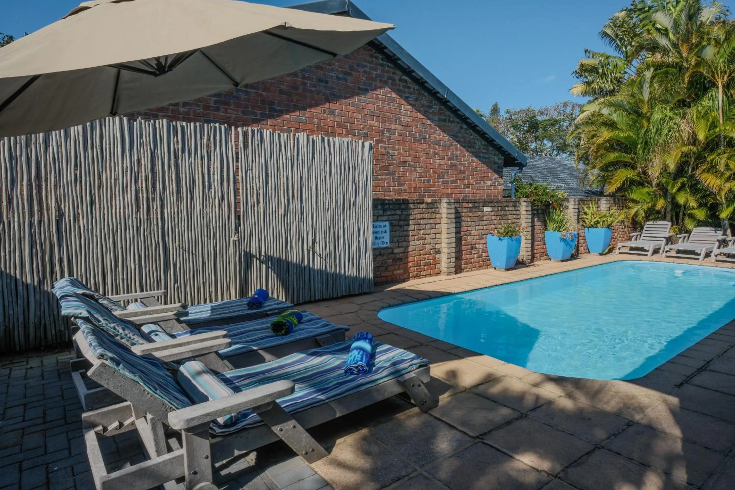 Pool view in Marlin Lodge St Lucia