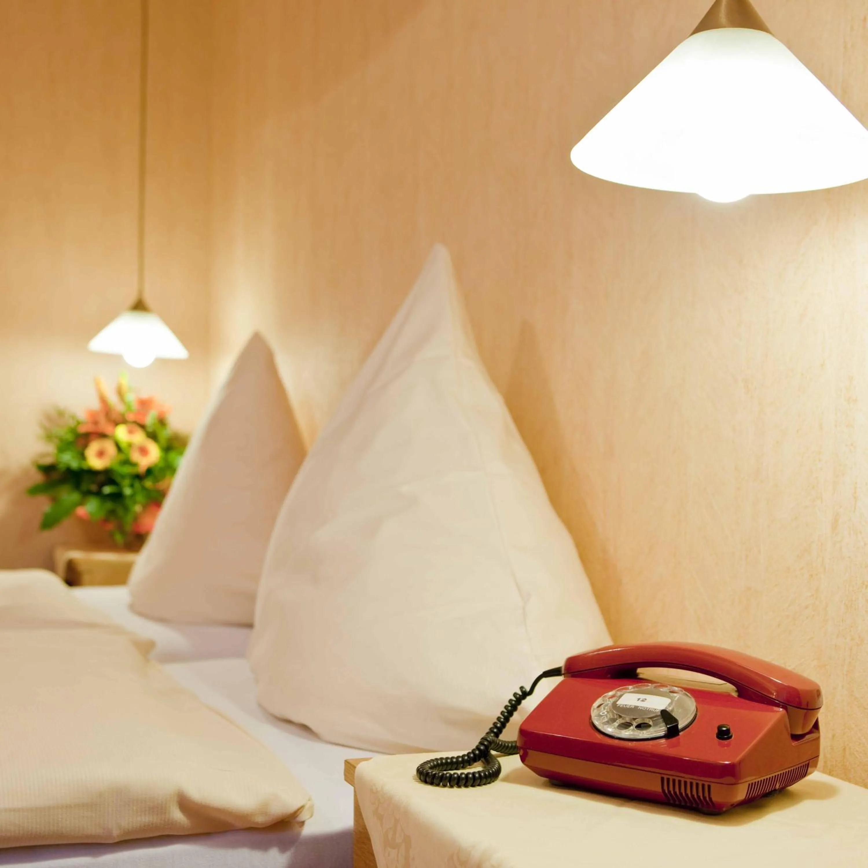 Bed in Hotel Birkenstern