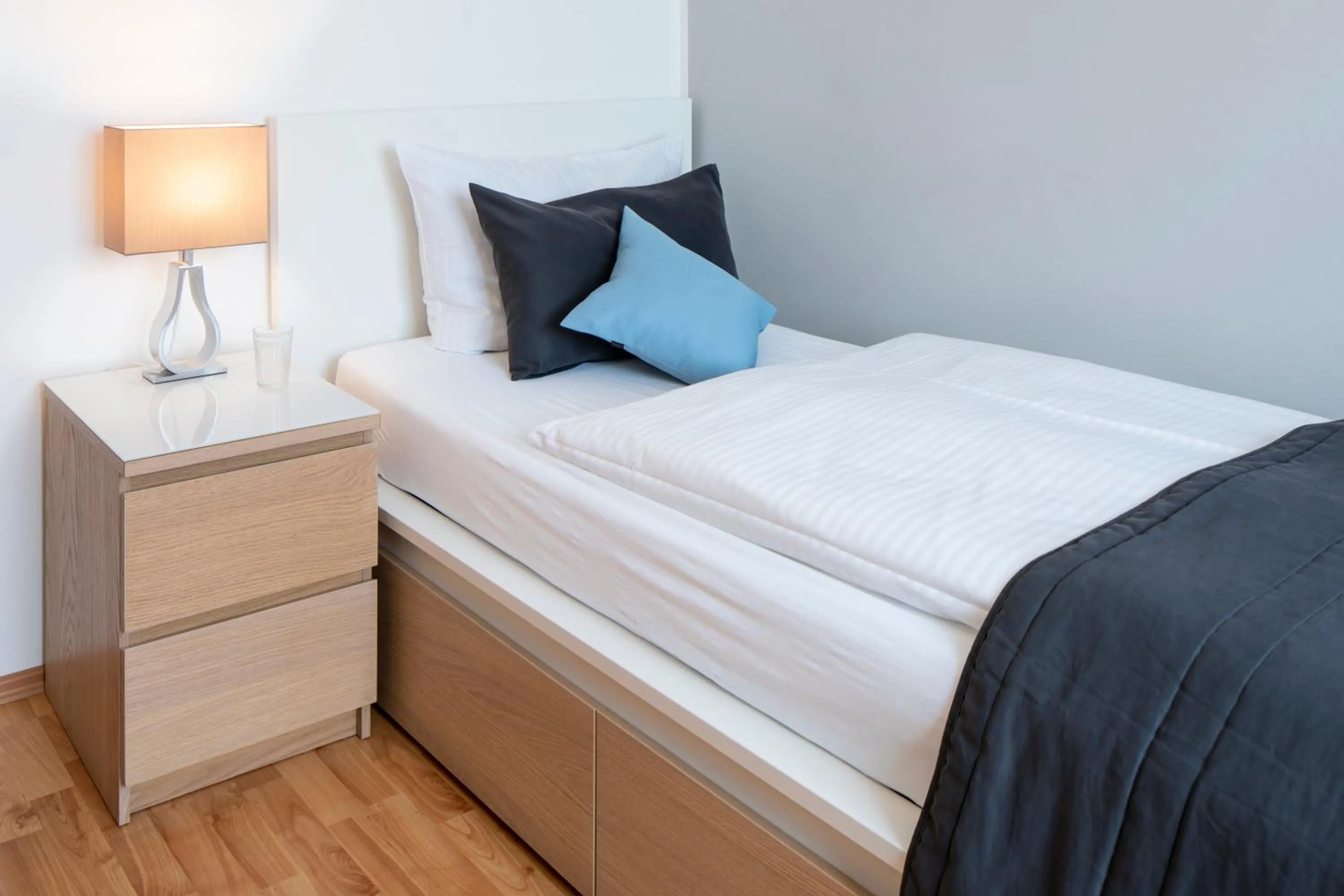 Bed in Hotel Birkenstern