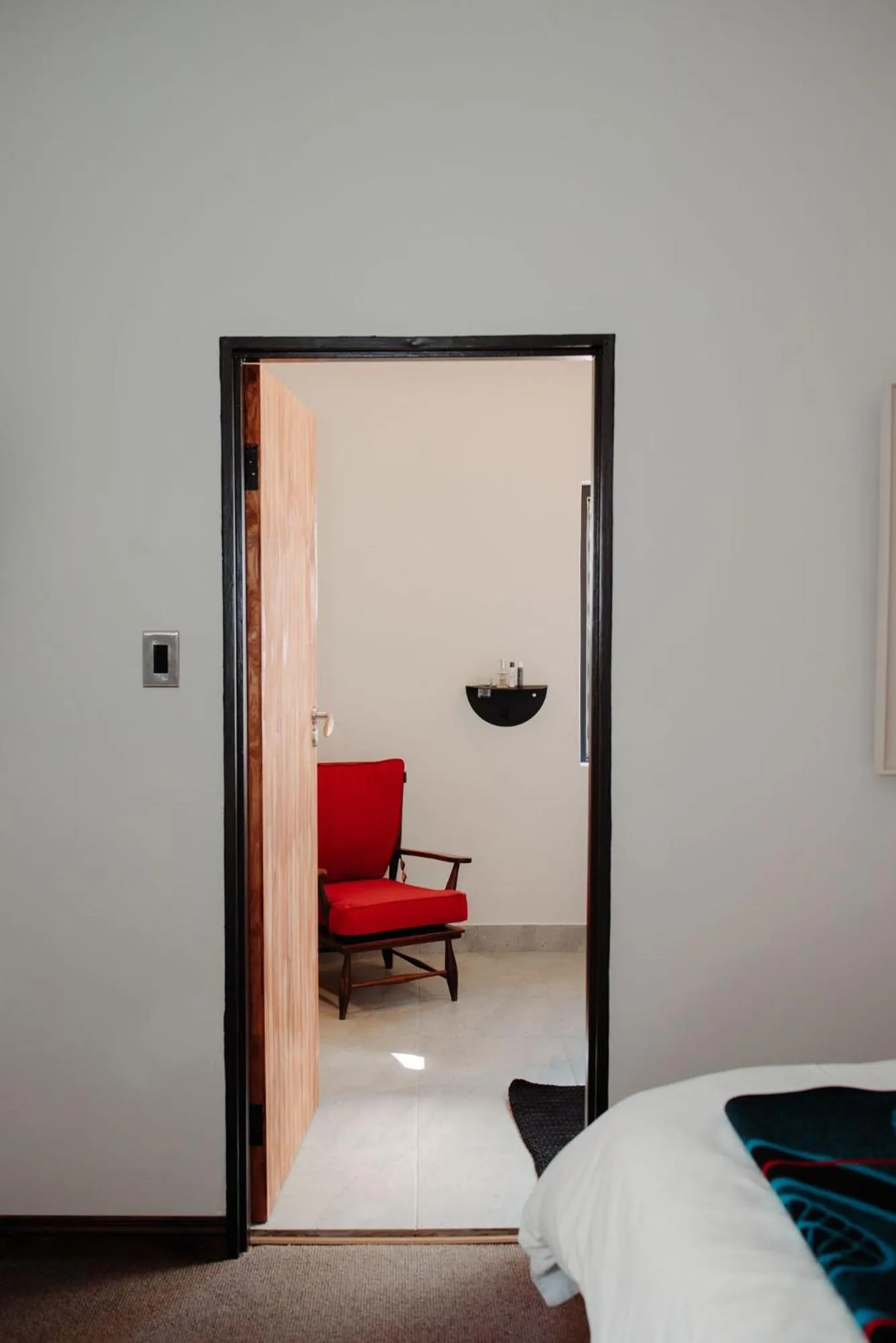 Seating area, Bed in Bastion House