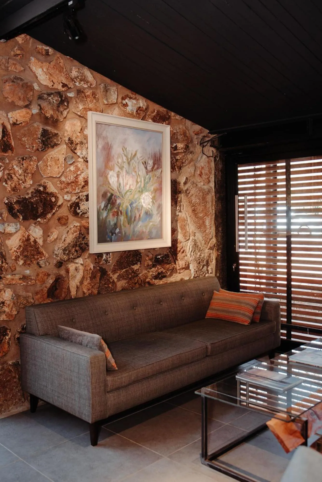 Living room in Bastion House