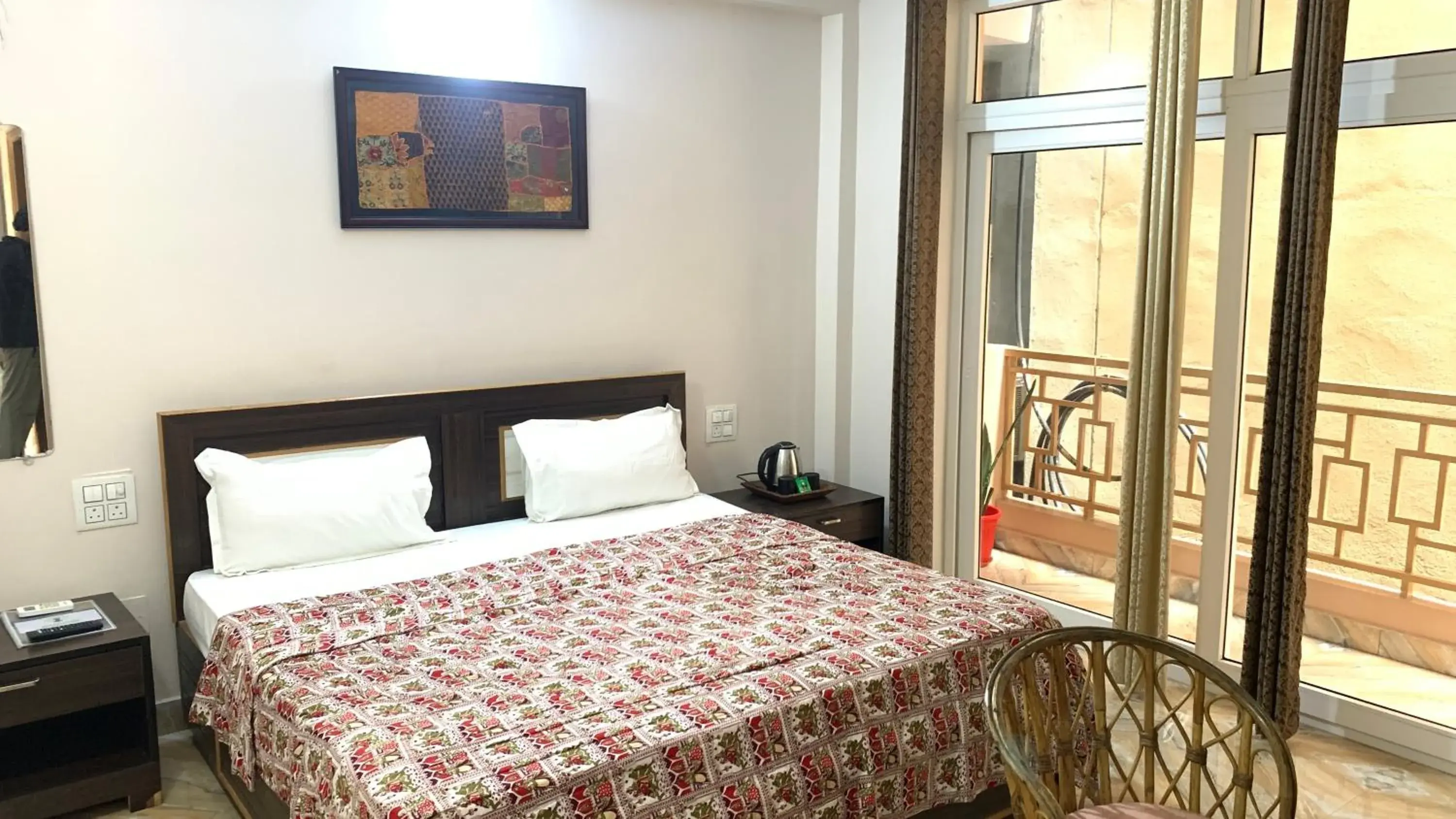 Deluxe Double or Twin Room with Balcony - single occupancy in Rudram Hotel Yoga & Ayurveda Retreat Deluxe Double or Twin Room with Balcony - single occupancy in Rudram Hotel Yoga & Ayurveda Retreat