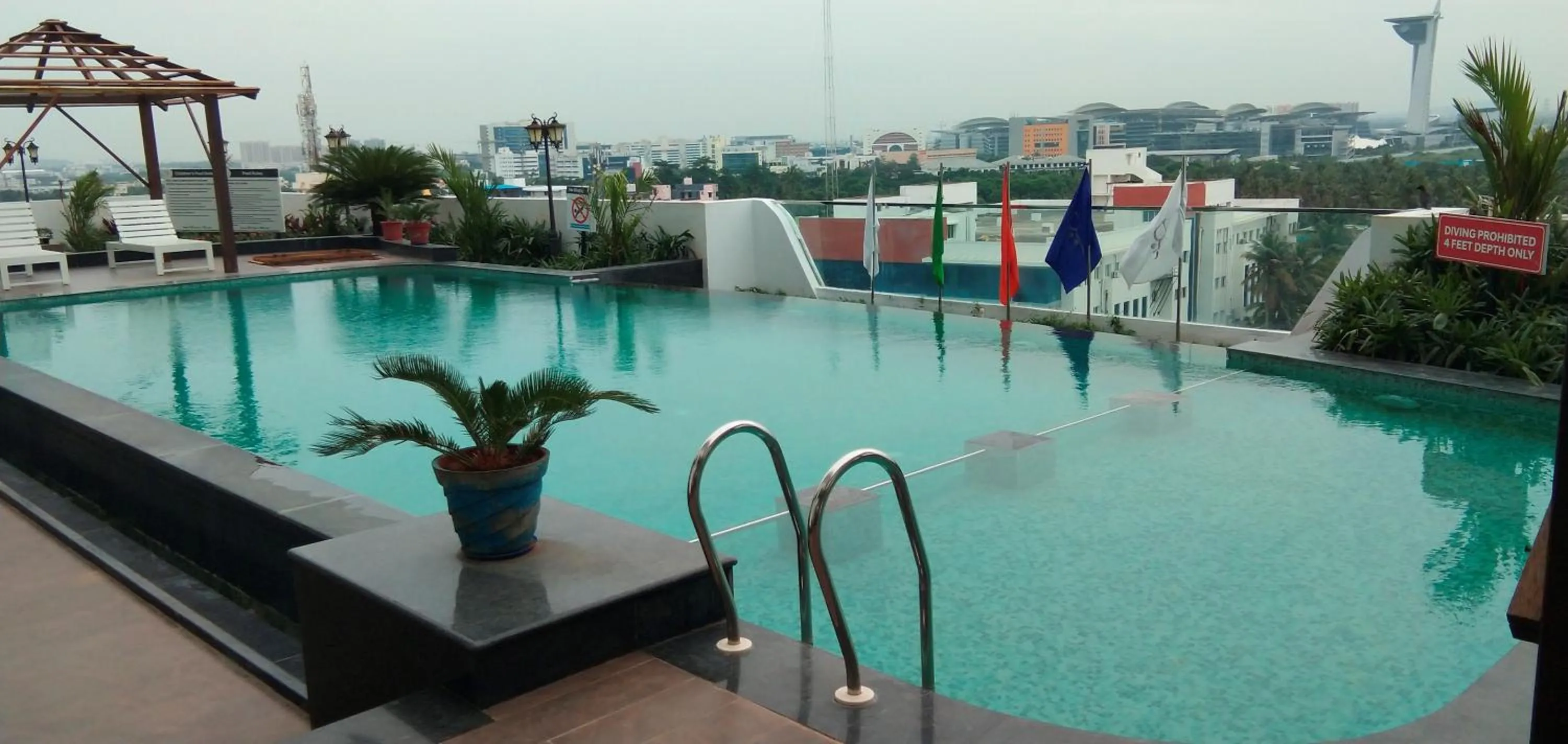 Swimming pool in Regenta Central RS Chennai OMR SIPCOT