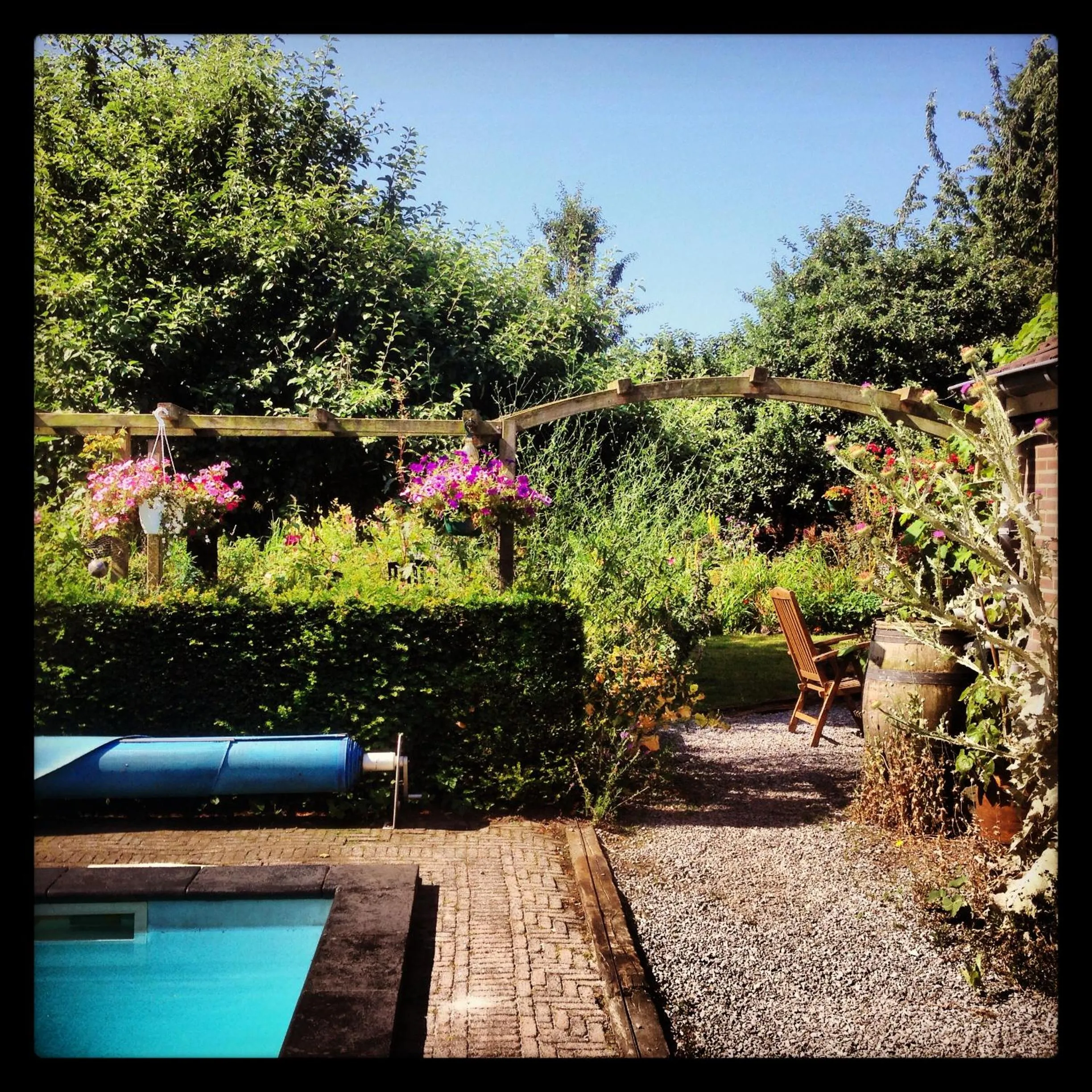 Garden view in De Hoge Peel