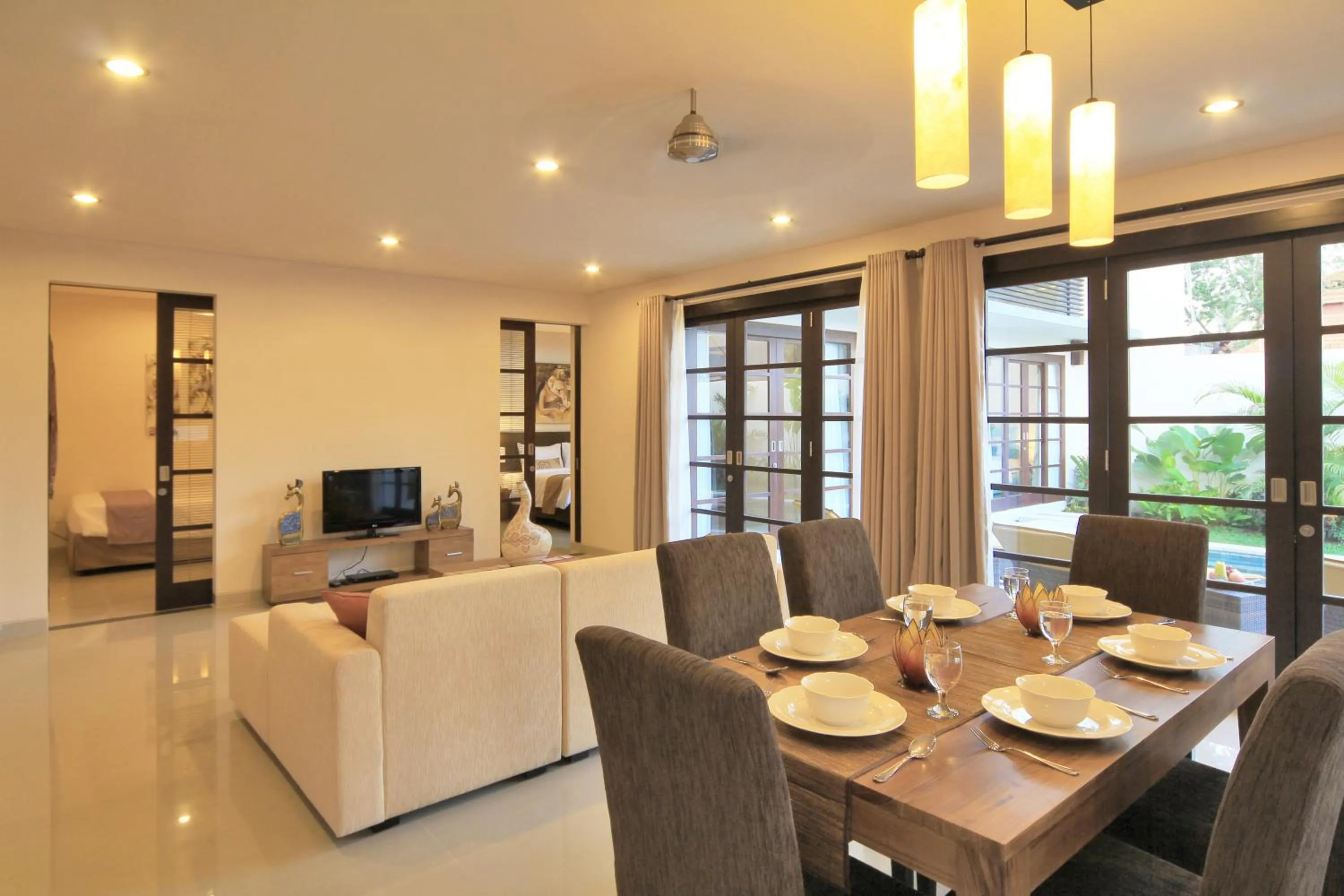 Dining area in Destiny Villas and Residence
