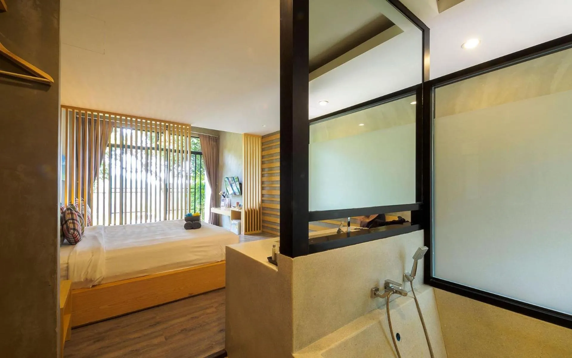 Bed in Veravian Resort