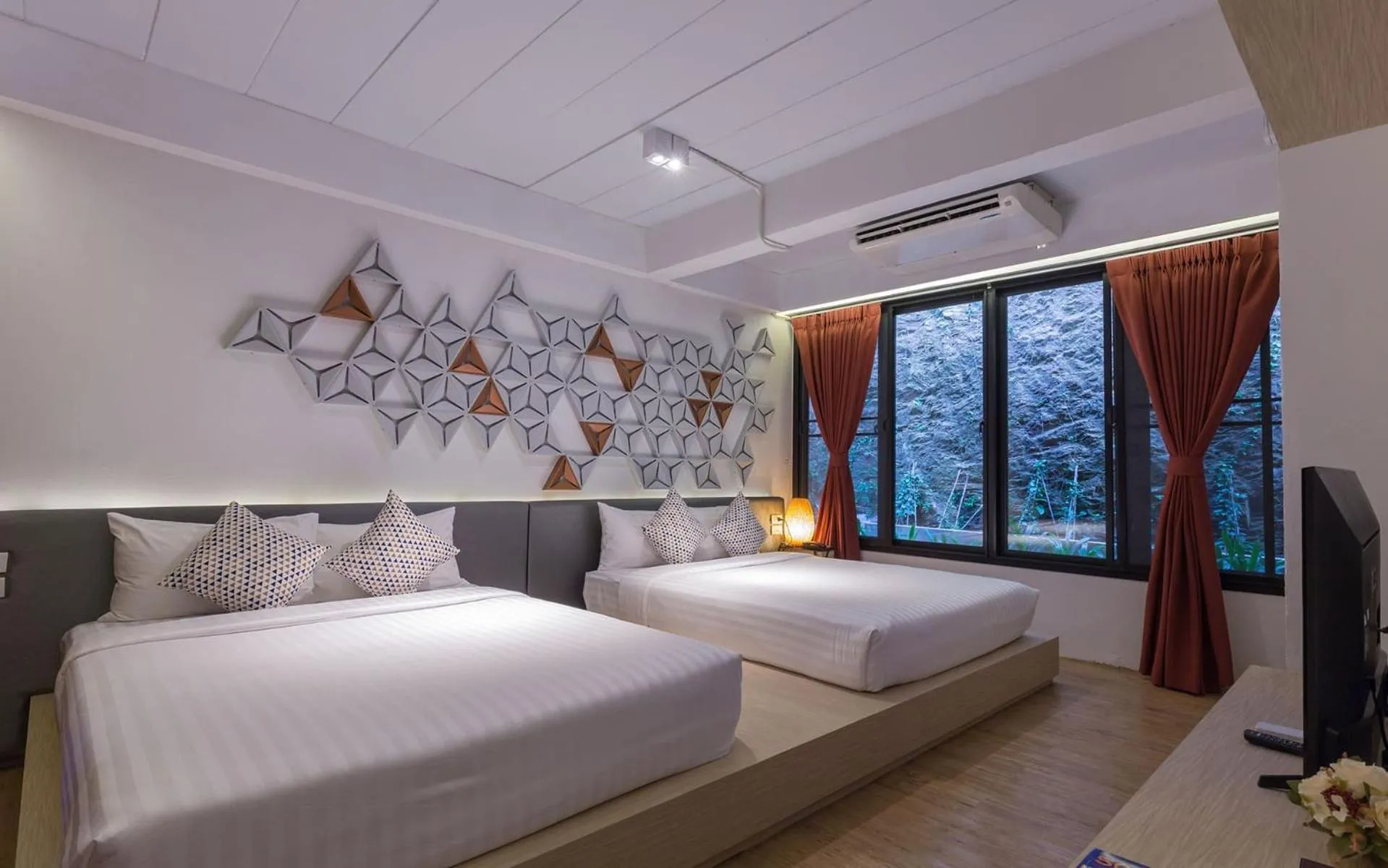 Bed in Veravian Resort