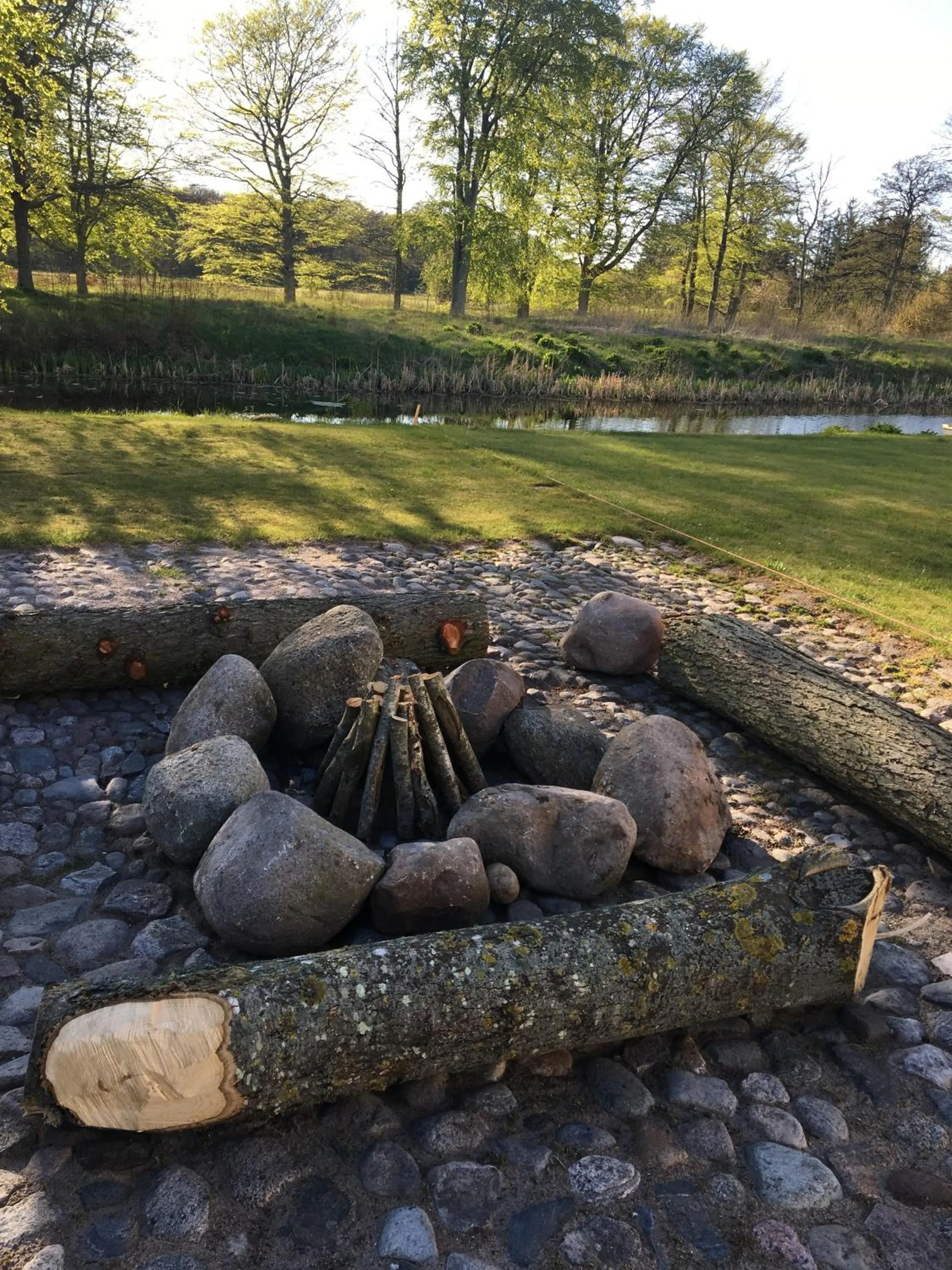 Living room in Lerbæk Hovedgaard