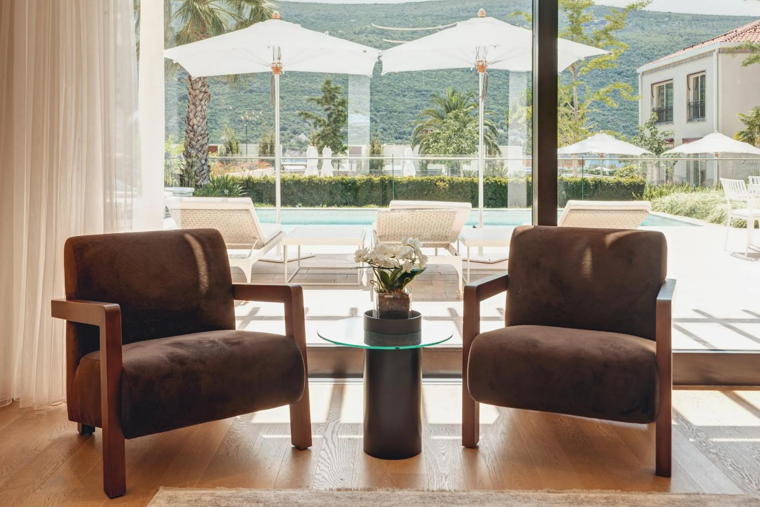 Seating area in Portonovi Resort