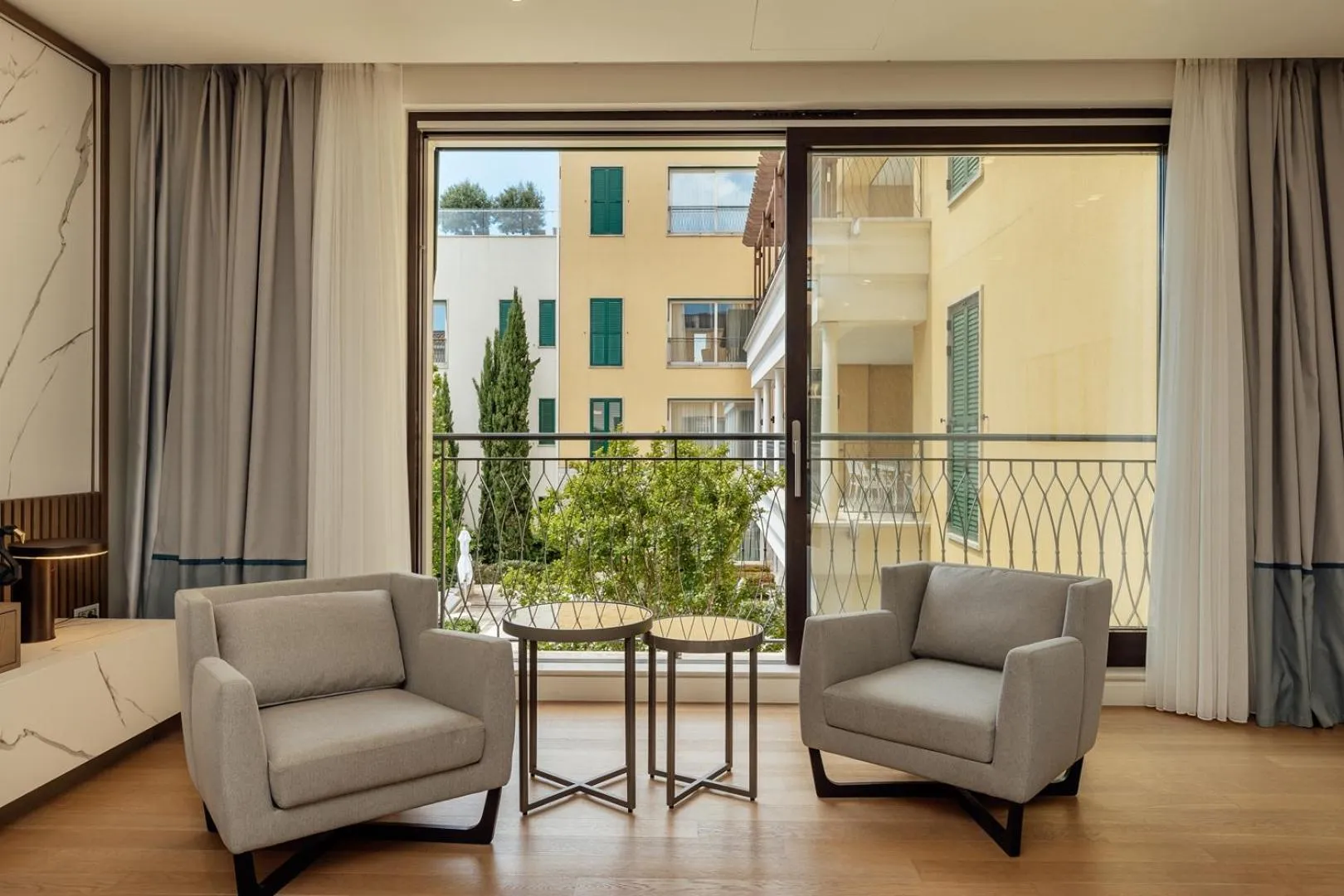 Seating area in Portonovi Resort