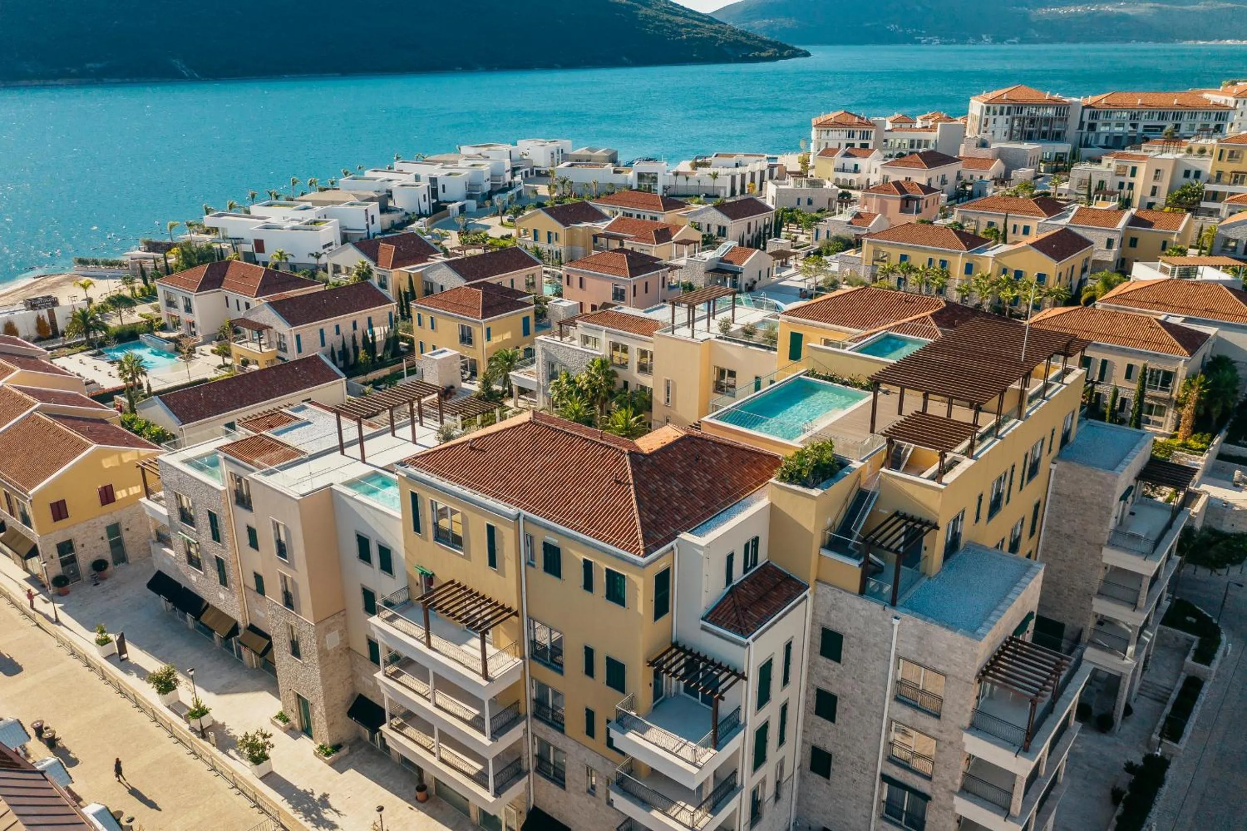 Bird's eye view in Portonovi Resort