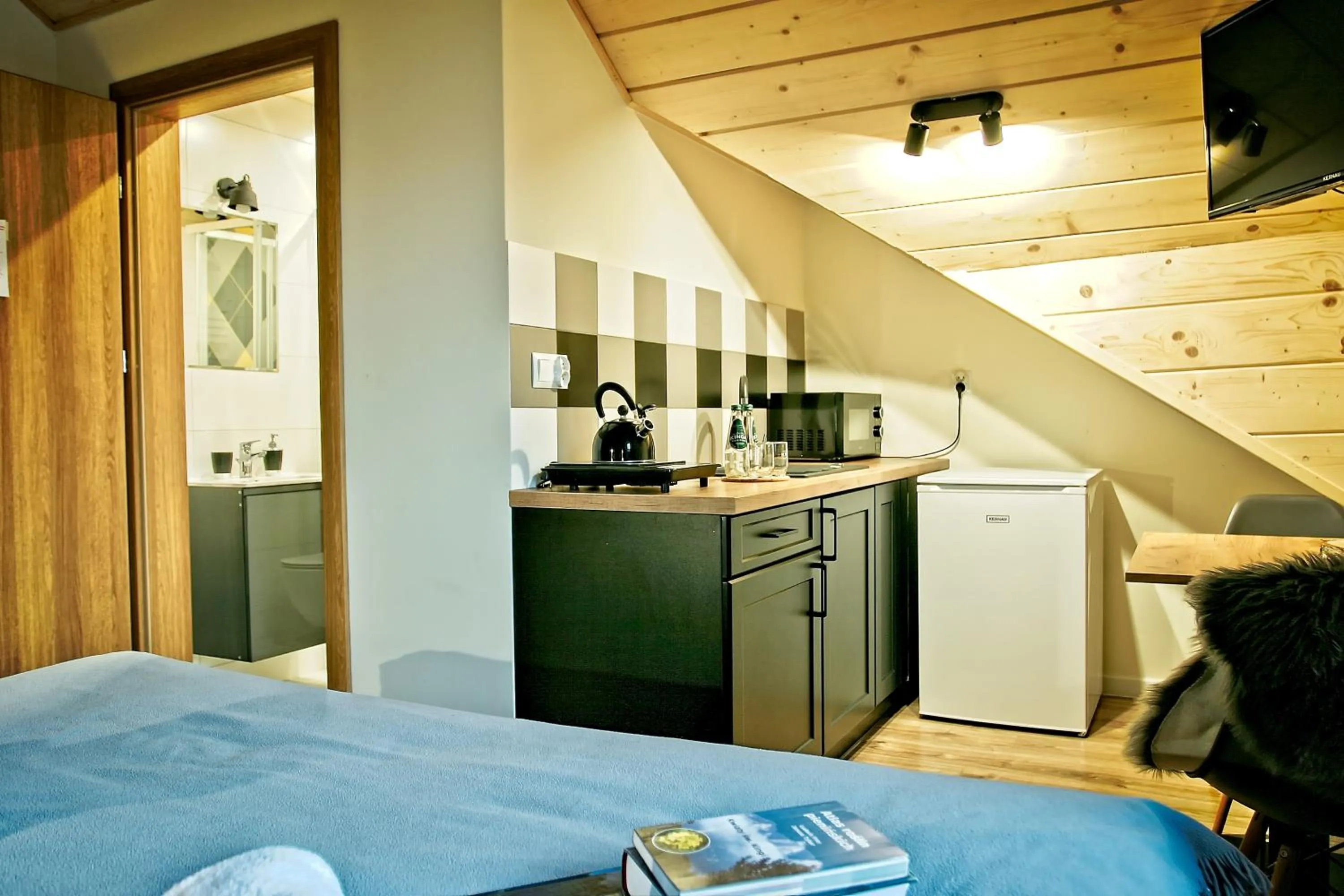 Kitchen or kitchenette in Apartamenty Magia Gór