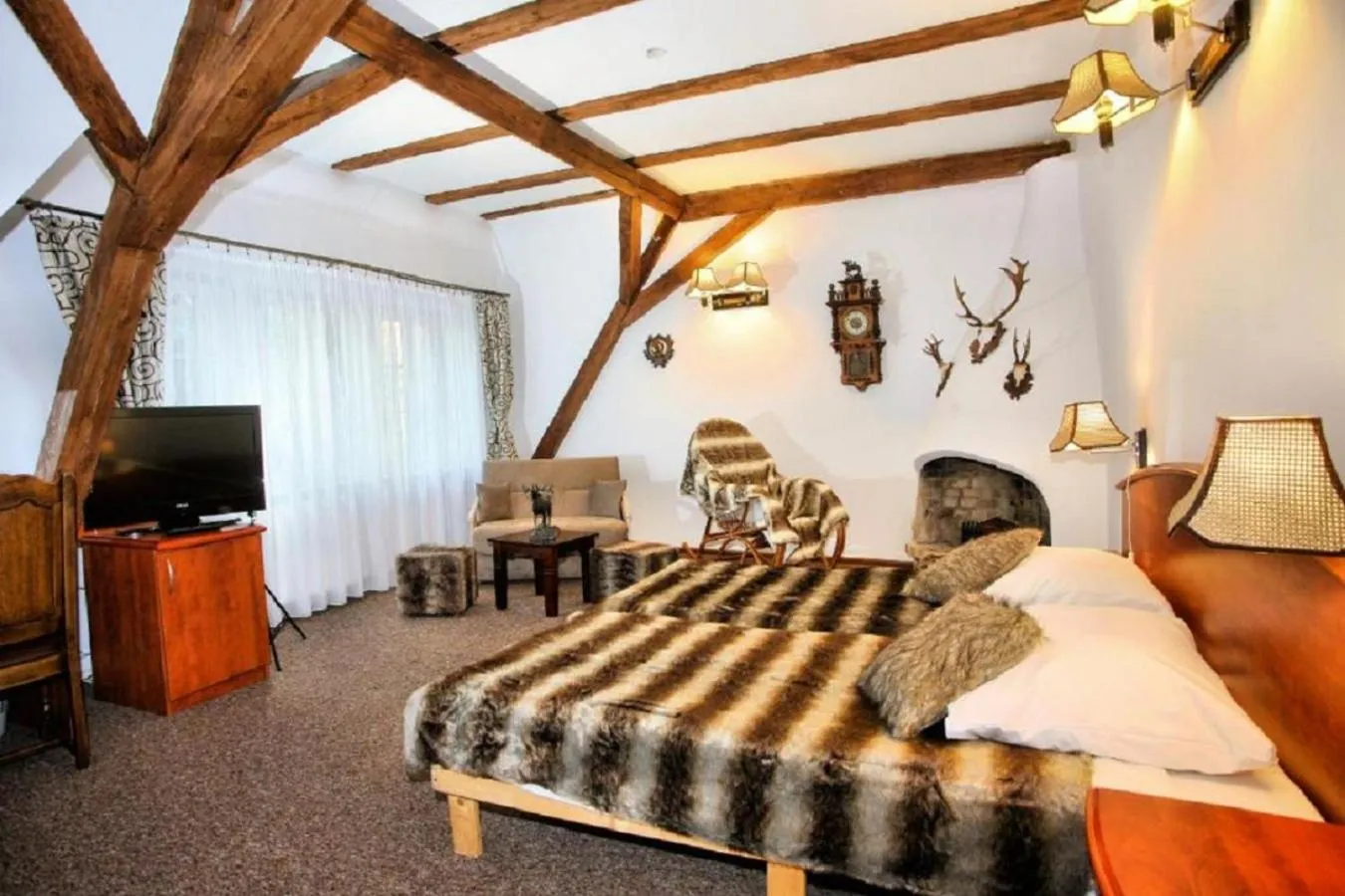 Bed in Hotel Przy Oślej Bramie - Zamek Książ