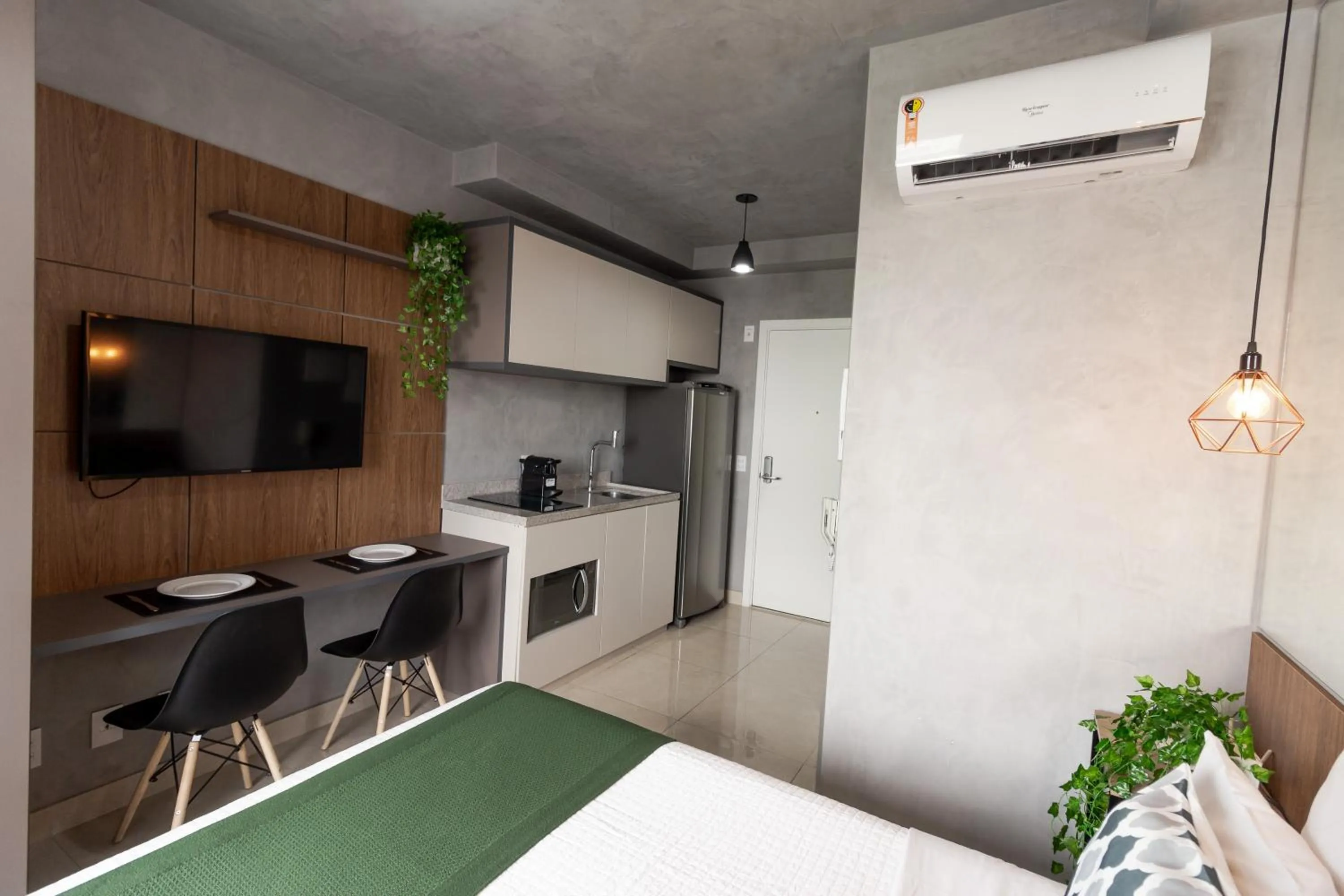 Kitchen or kitchenette in 360 Suítes Sé