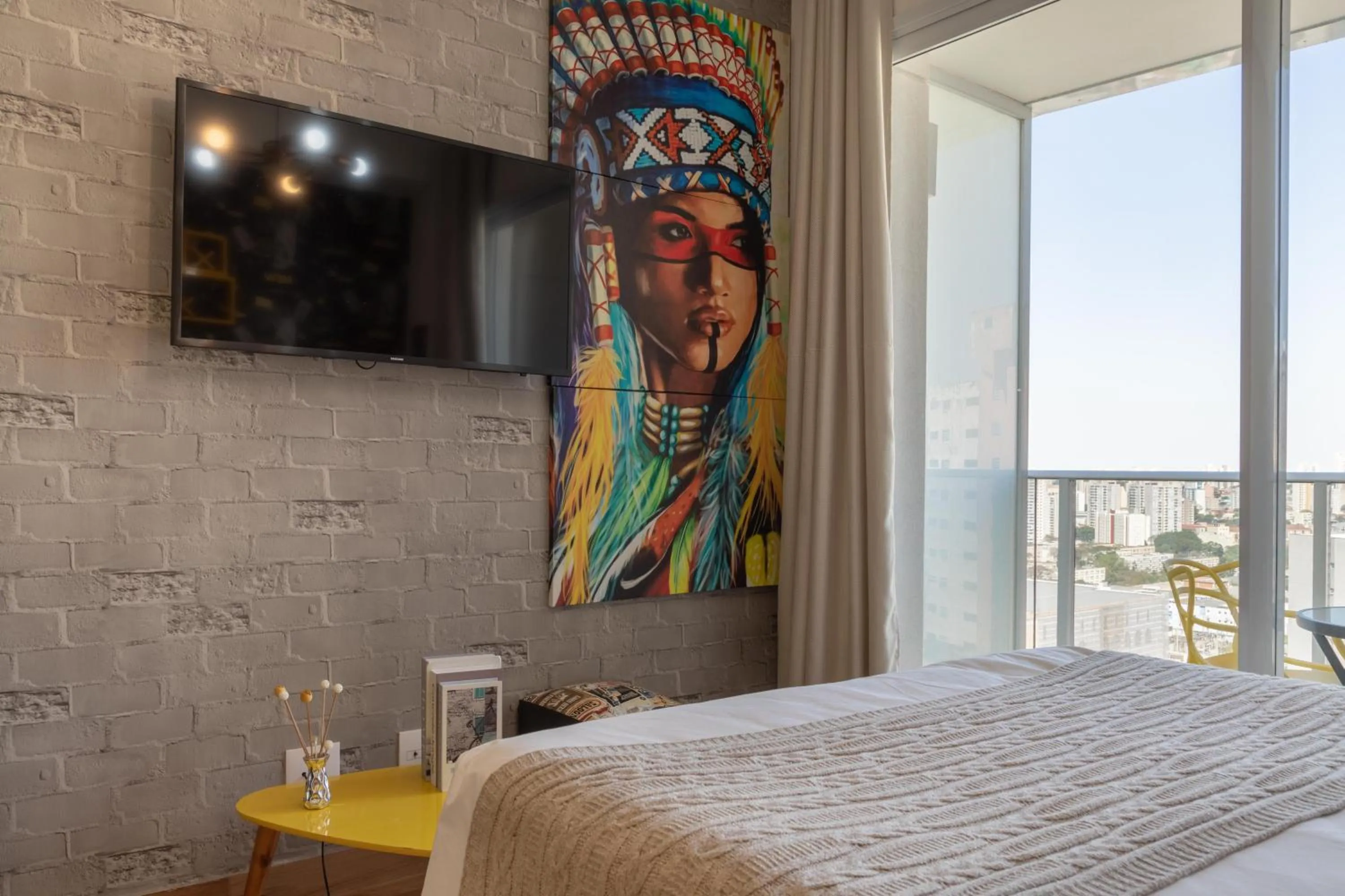 Bedroom, Bed in 360 Suítes Sé