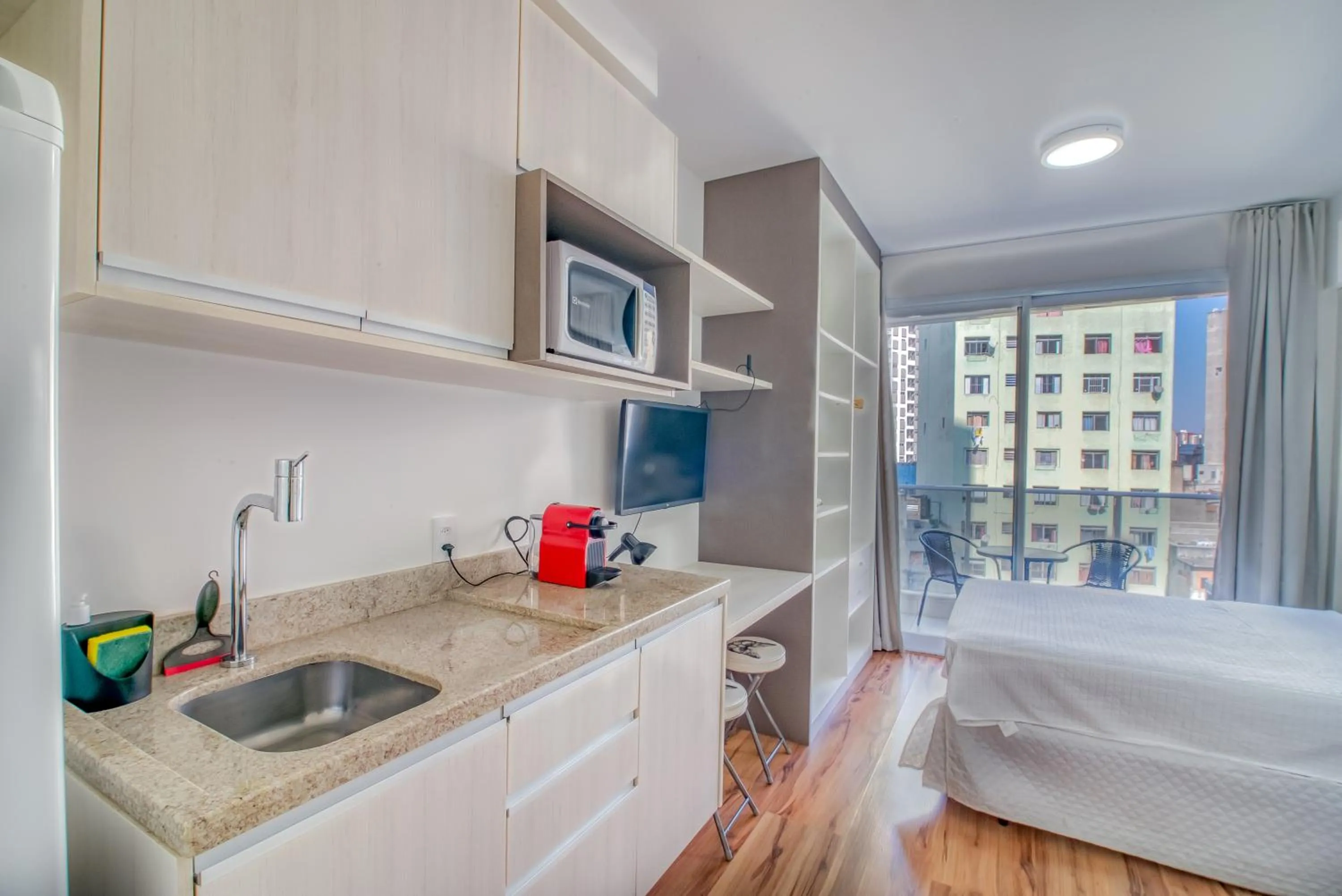 Bedroom, Bed in 360 Suítes Sé