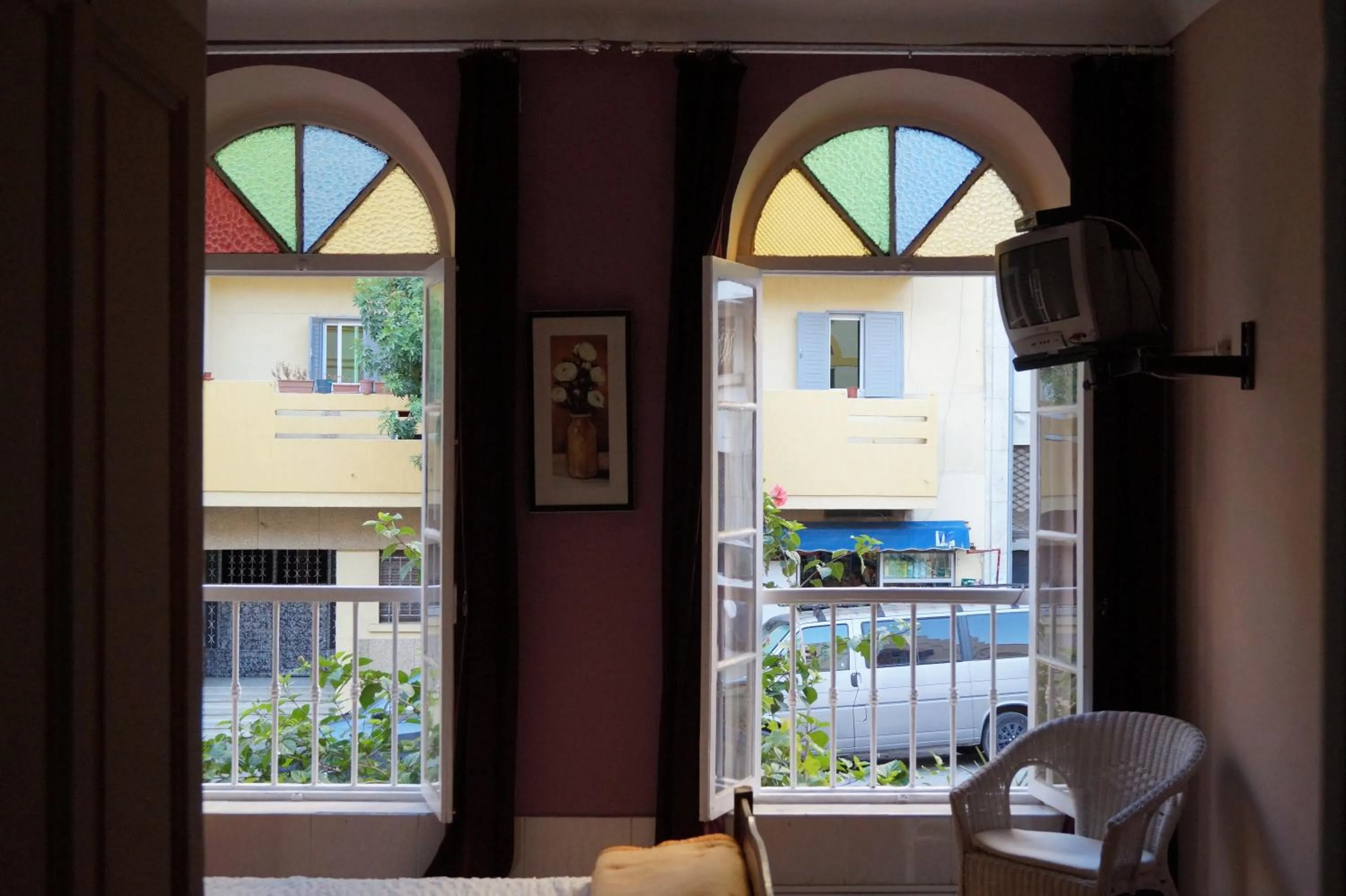 View (from property/room), Bed in Dar Omar Khayam