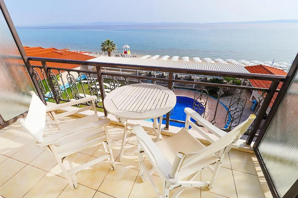 Balcony/Terrace in Hanioti GrandOtel