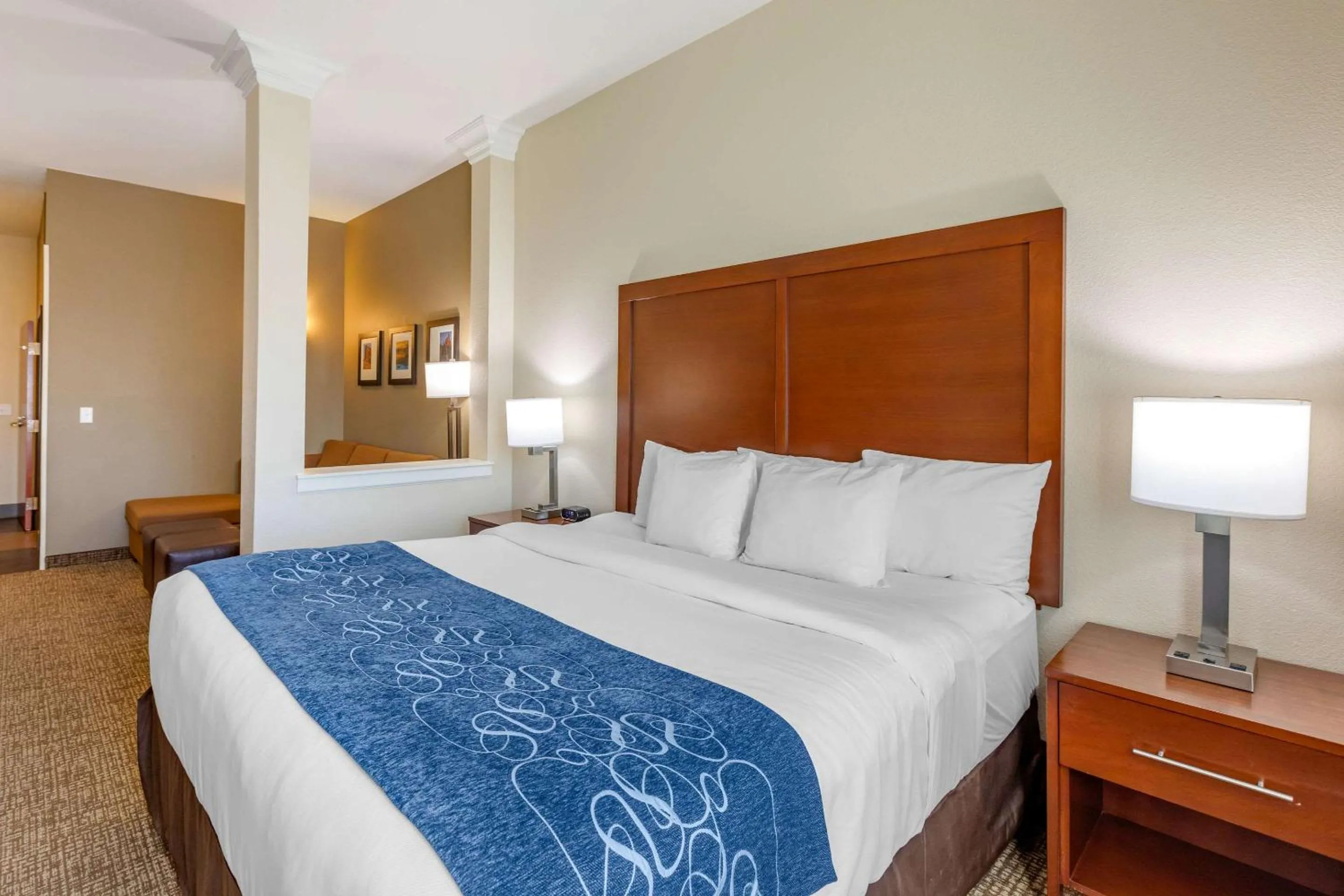 Bedroom, Bed in Comfort Suites Near Denver Downtown