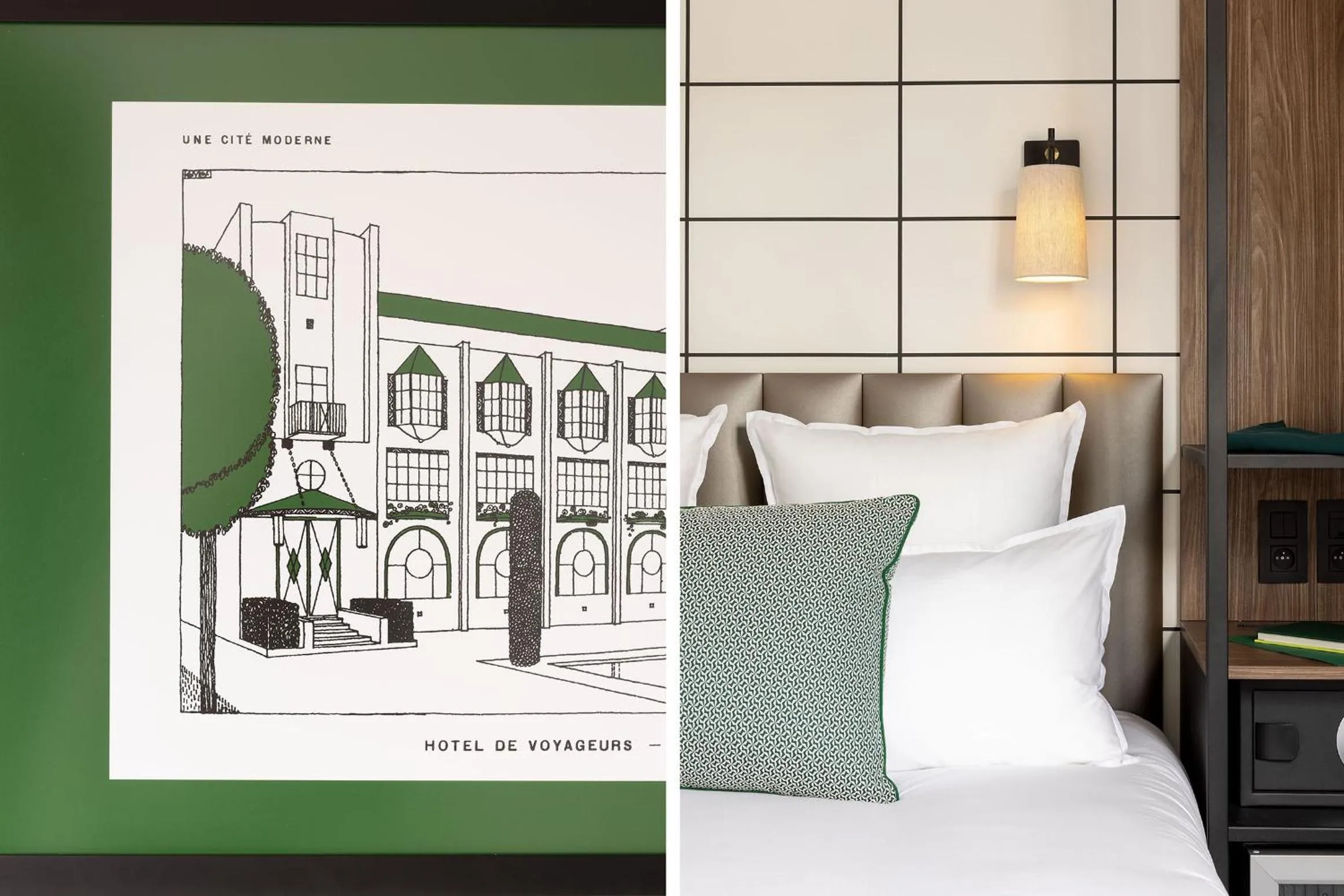 Bedroom, Bed in Hôtel Moderniste