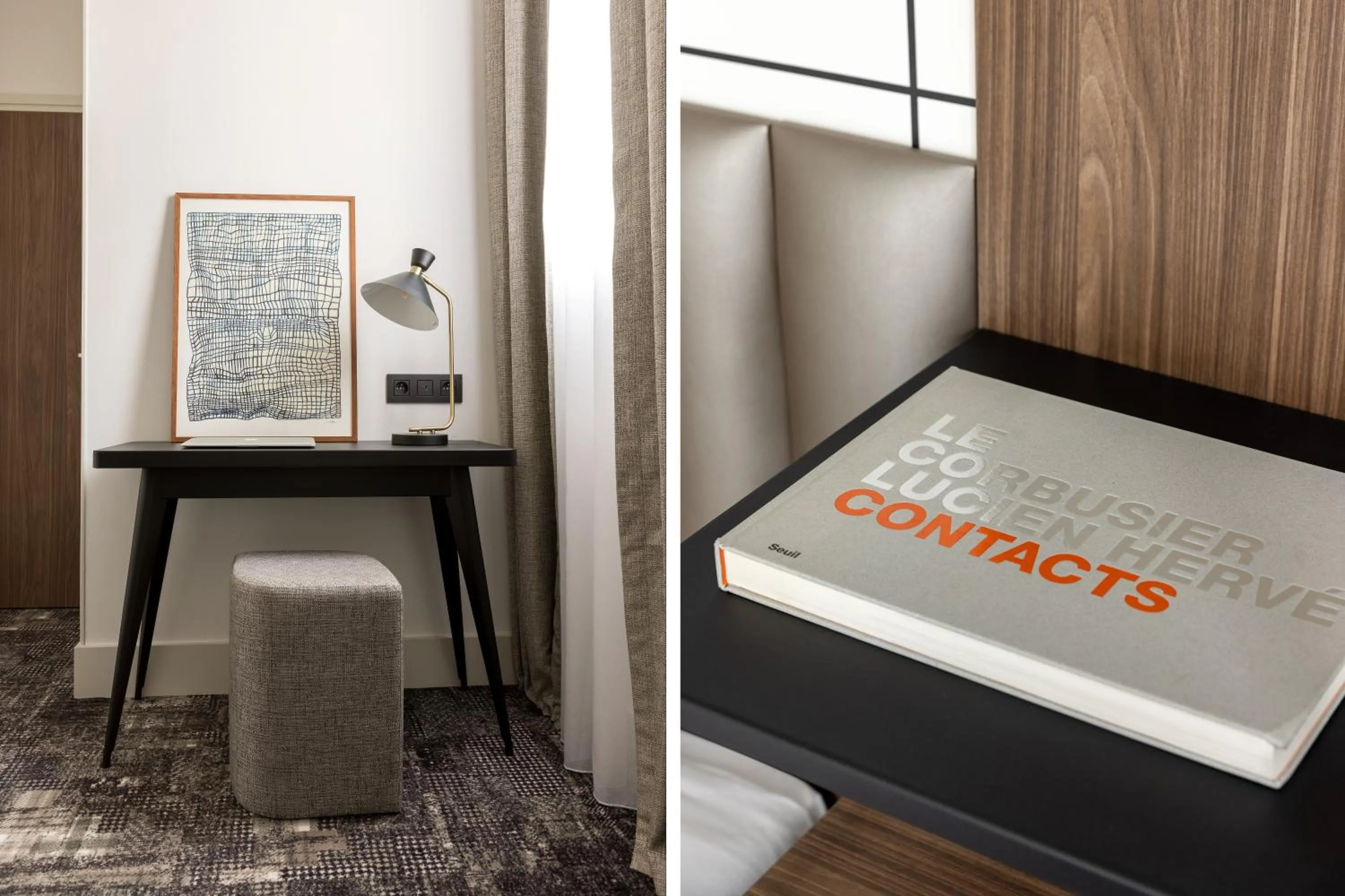 Bedroom in Hôtel Moderniste