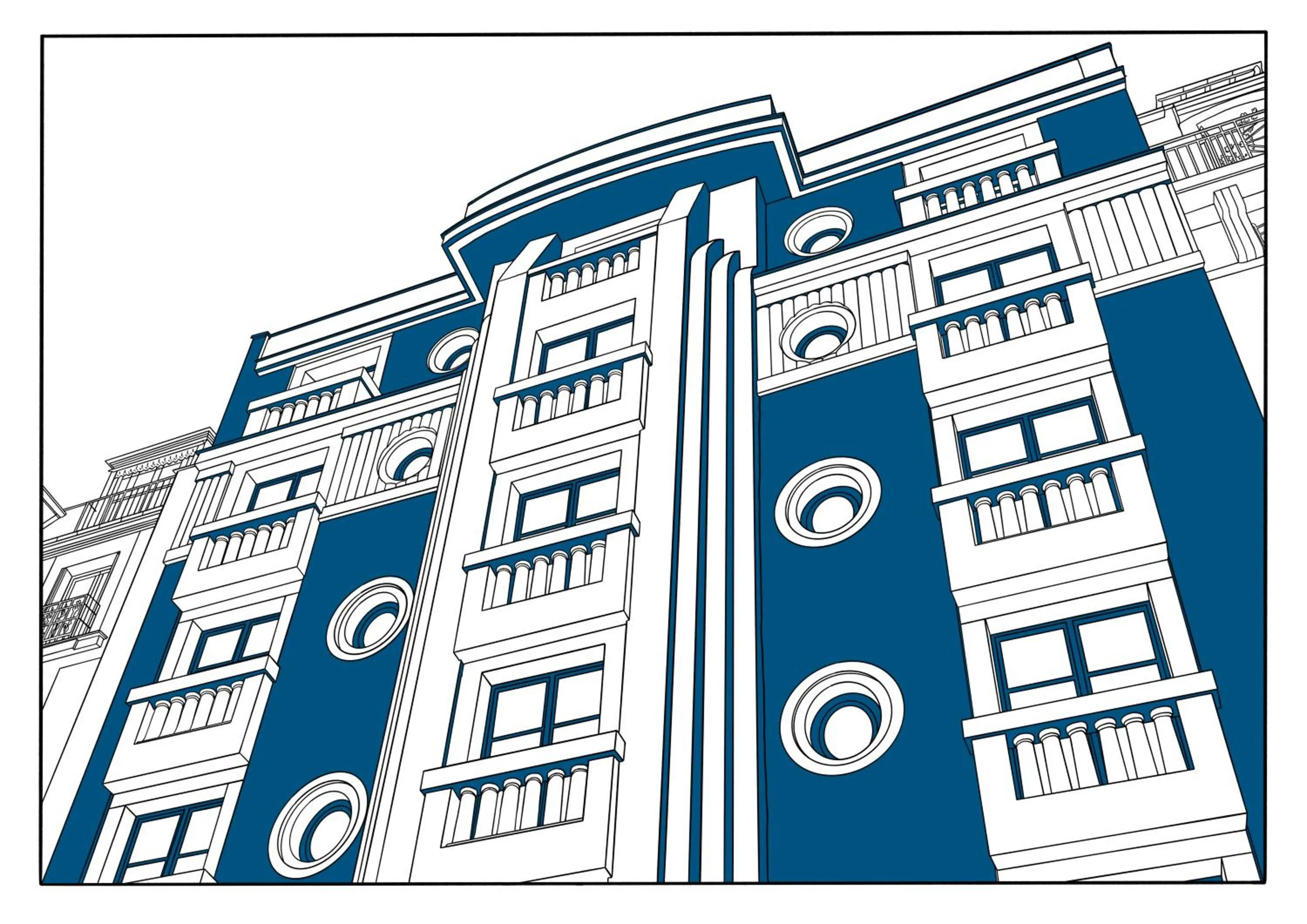 Property building in Hôtel Moderniste