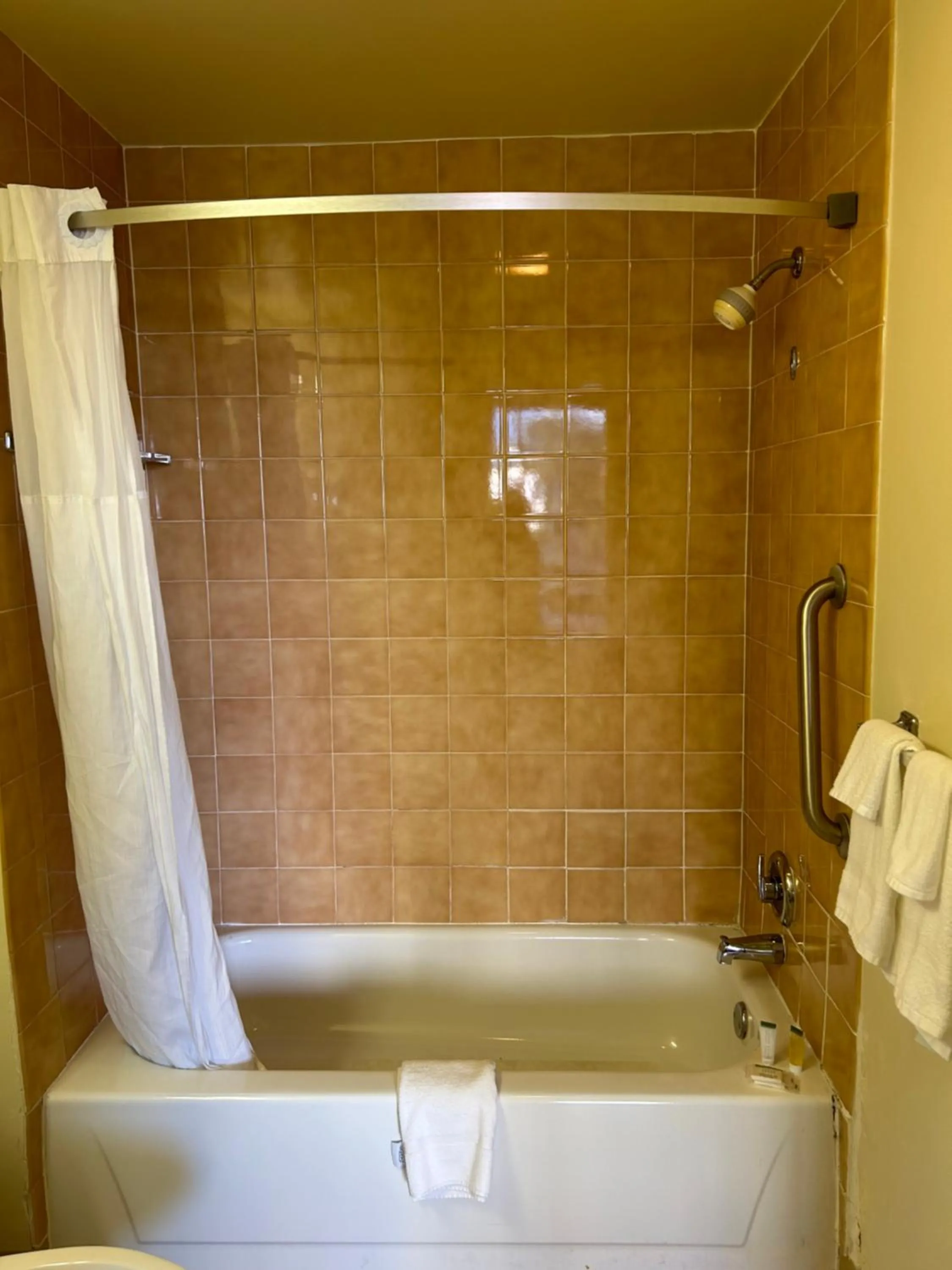 Shower in Days Inn by Wyndham Virginia Beach At The Beach