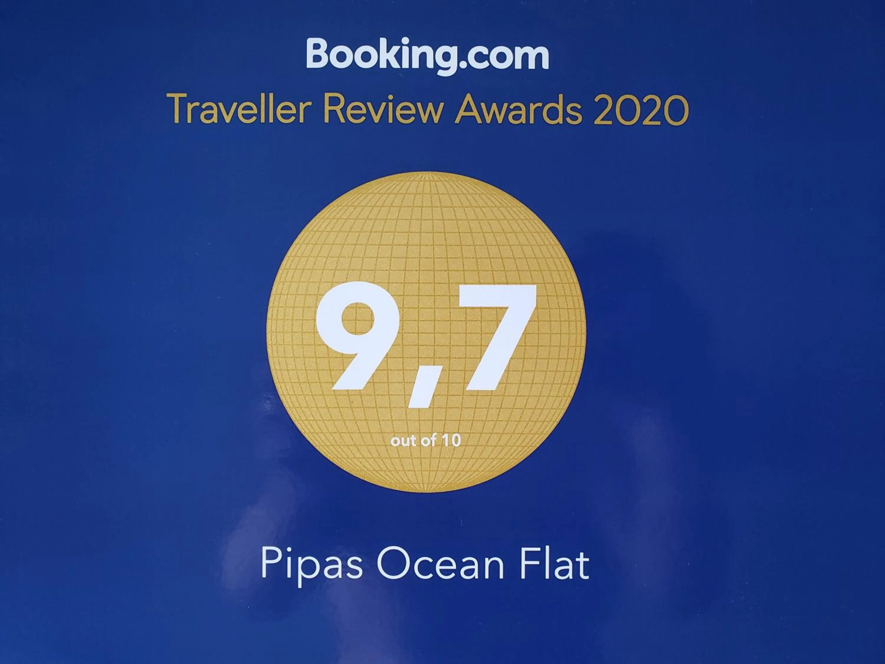 Certificate/Award in Pipa's Ocean - Flat Vista Mar
